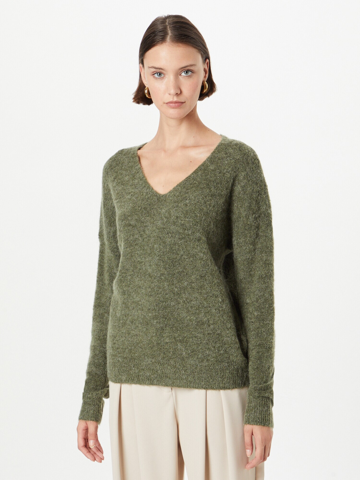 MOSS COPENHAGEN Pulover oliv - Pled.ro