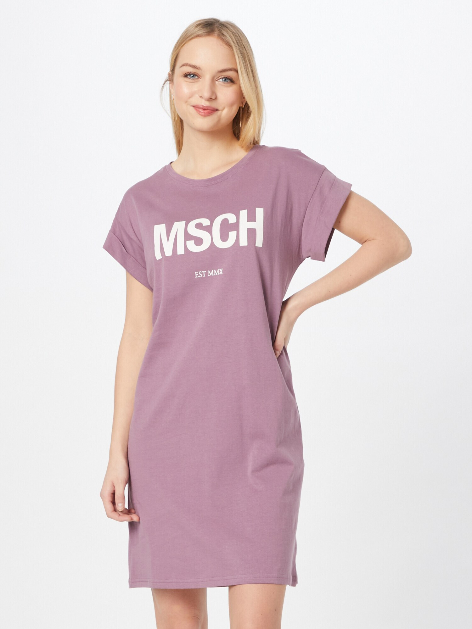 MSCH COPENHAGEN Rochie 'Alvidera' mov orhidee / alb - Pled.ro