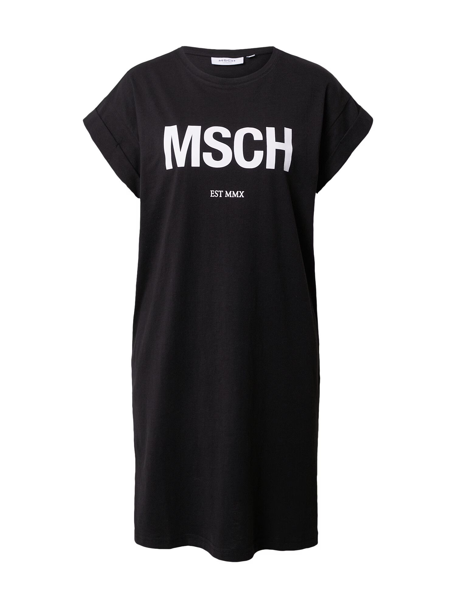 MOSS COPENHAGEN Rochie 'Alvidera' negru / alb - Pled.ro