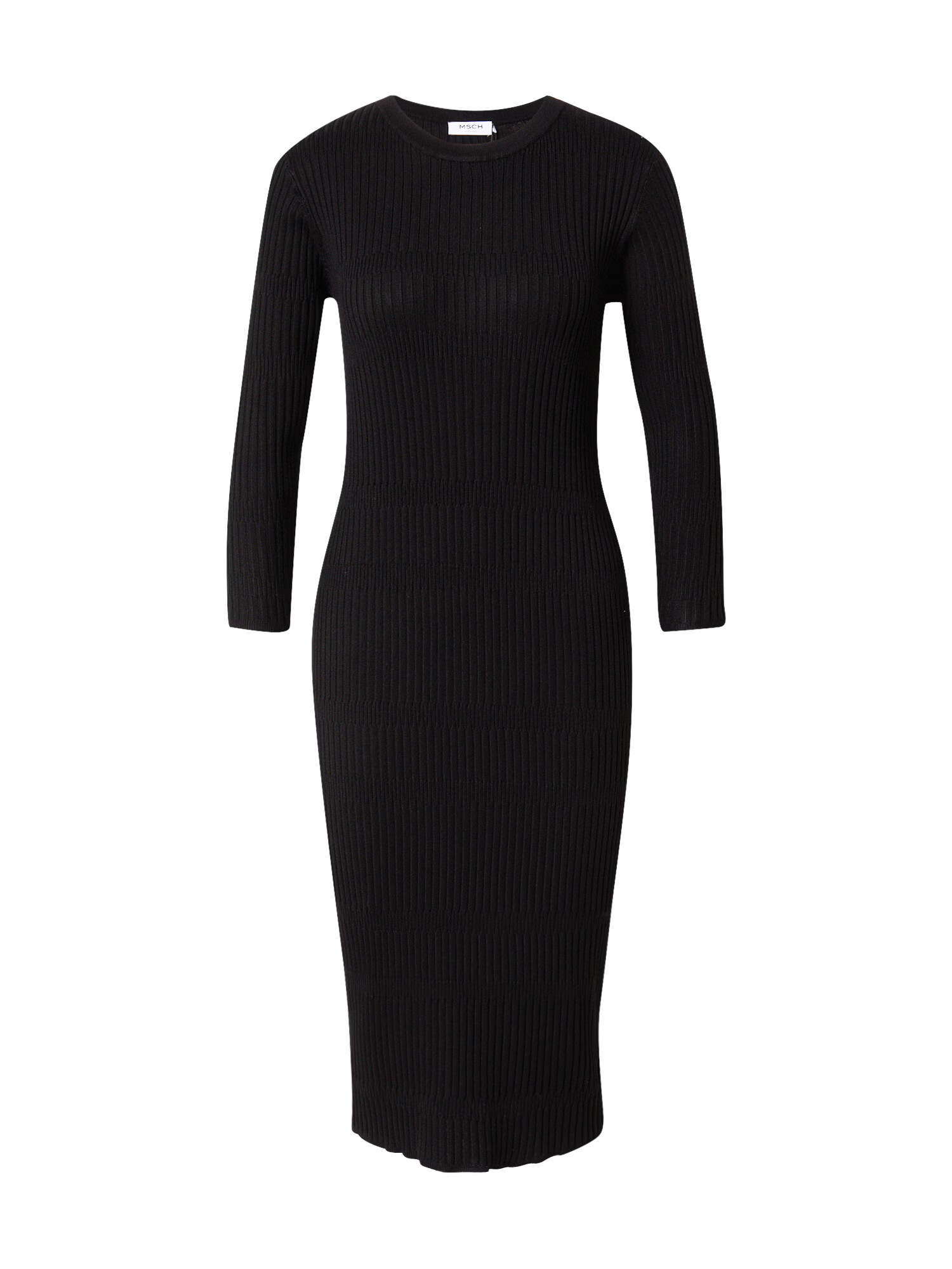 MOSS COPENHAGEN Rochie tricotat 'Hasle' negru - Pled.ro