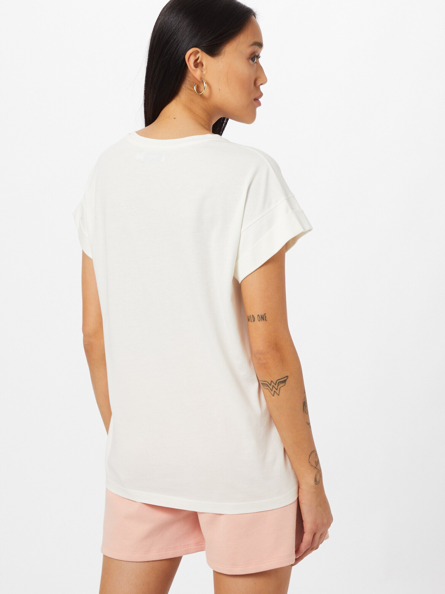 MSCH COPENHAGEN Tricou 'Alva' crem / roz - Pled.ro