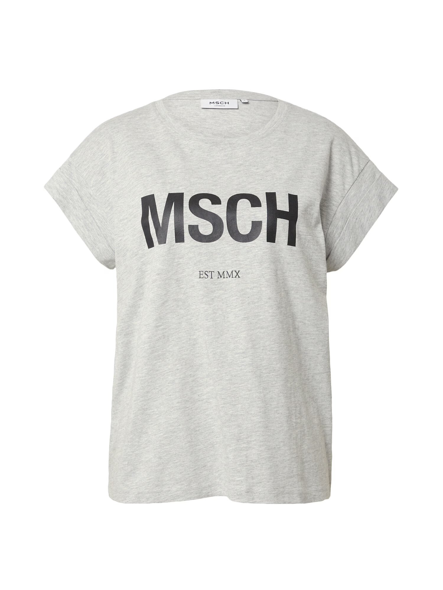 MOSS COPENHAGEN Tricou 'Alva' gri / negru - Pled.ro