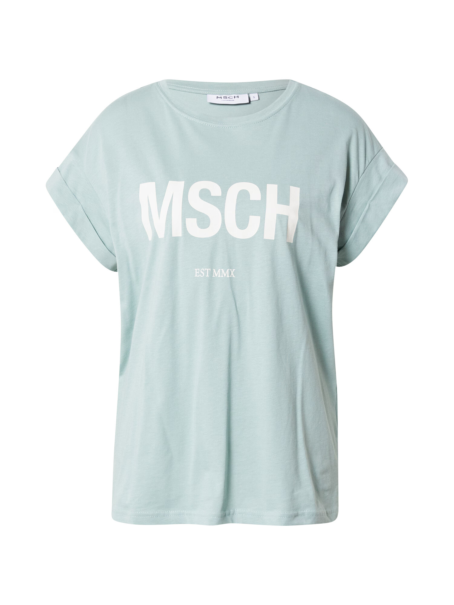 MOSS COPENHAGEN Tricou 'Alva' opal / alb - Pled.ro