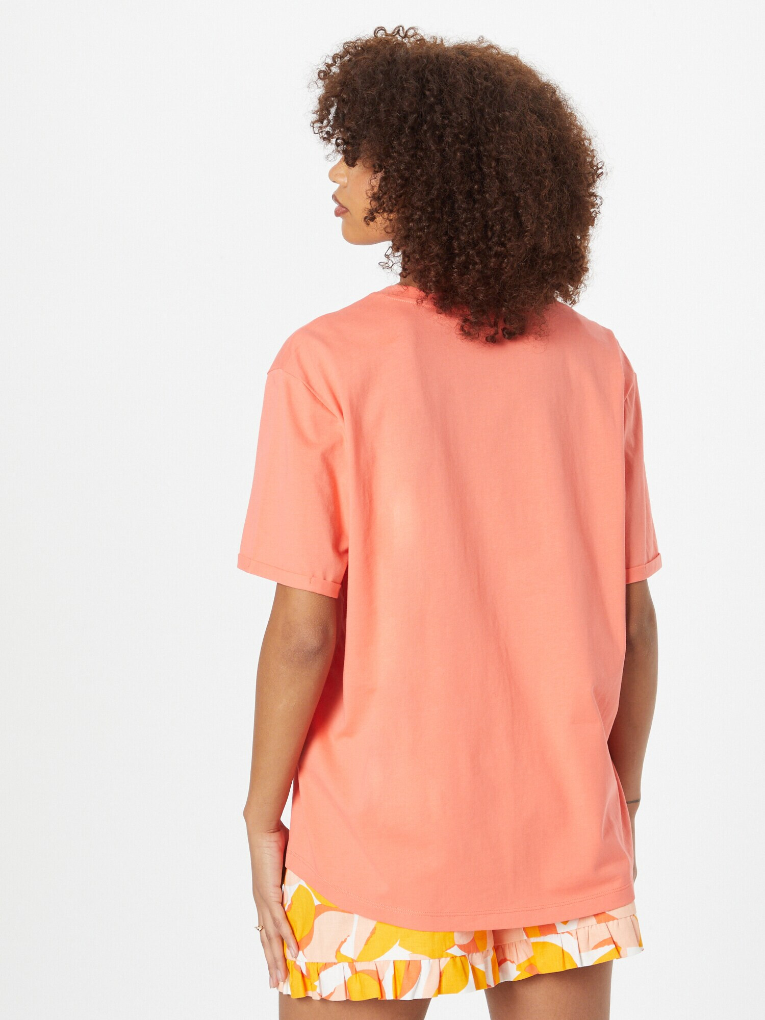 MOSS COPENHAGEN Tricou 'Terina' rosé / alb - Pled.ro