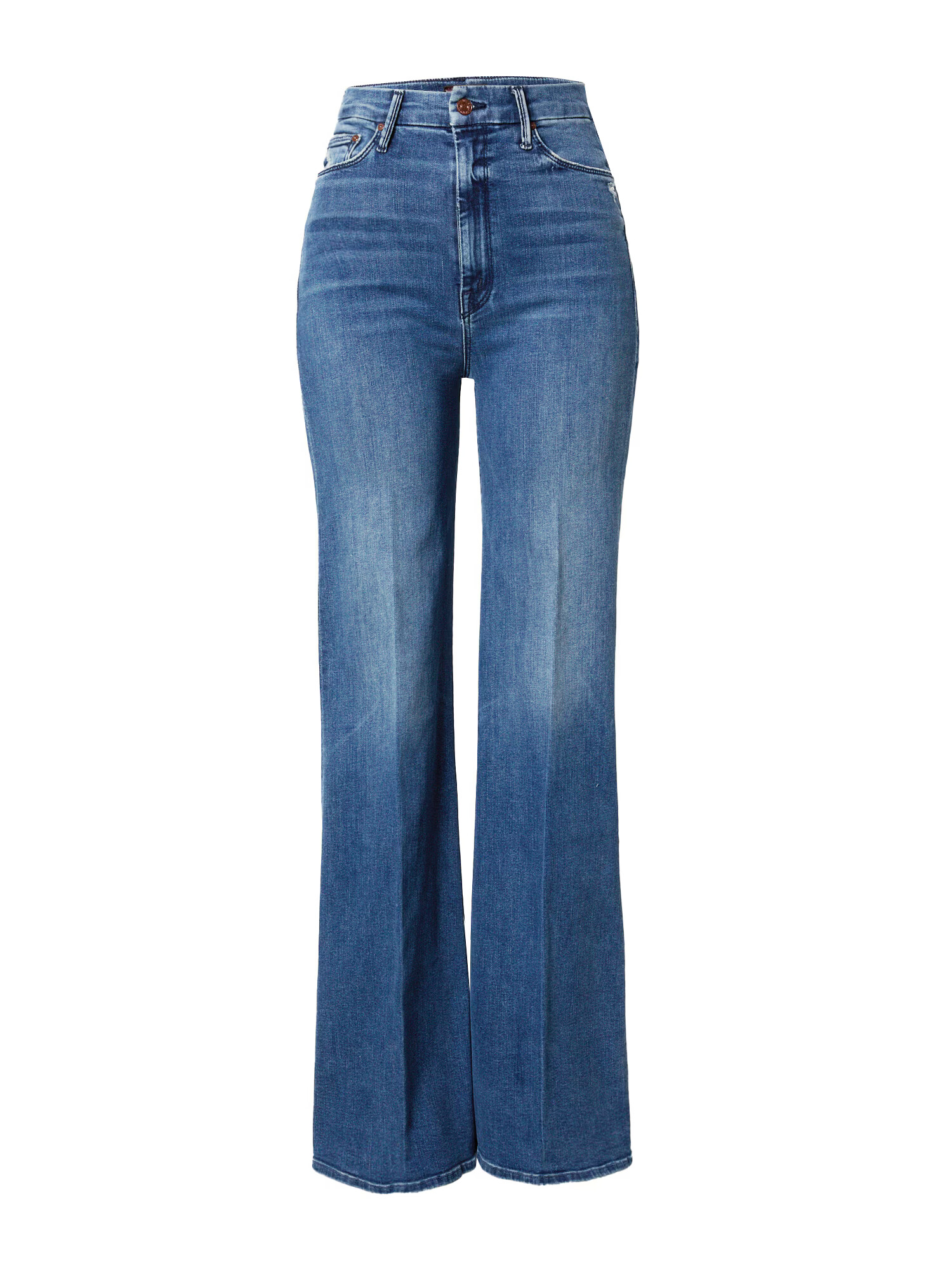 MOTHER Jeans albastru denim - Pled.ro