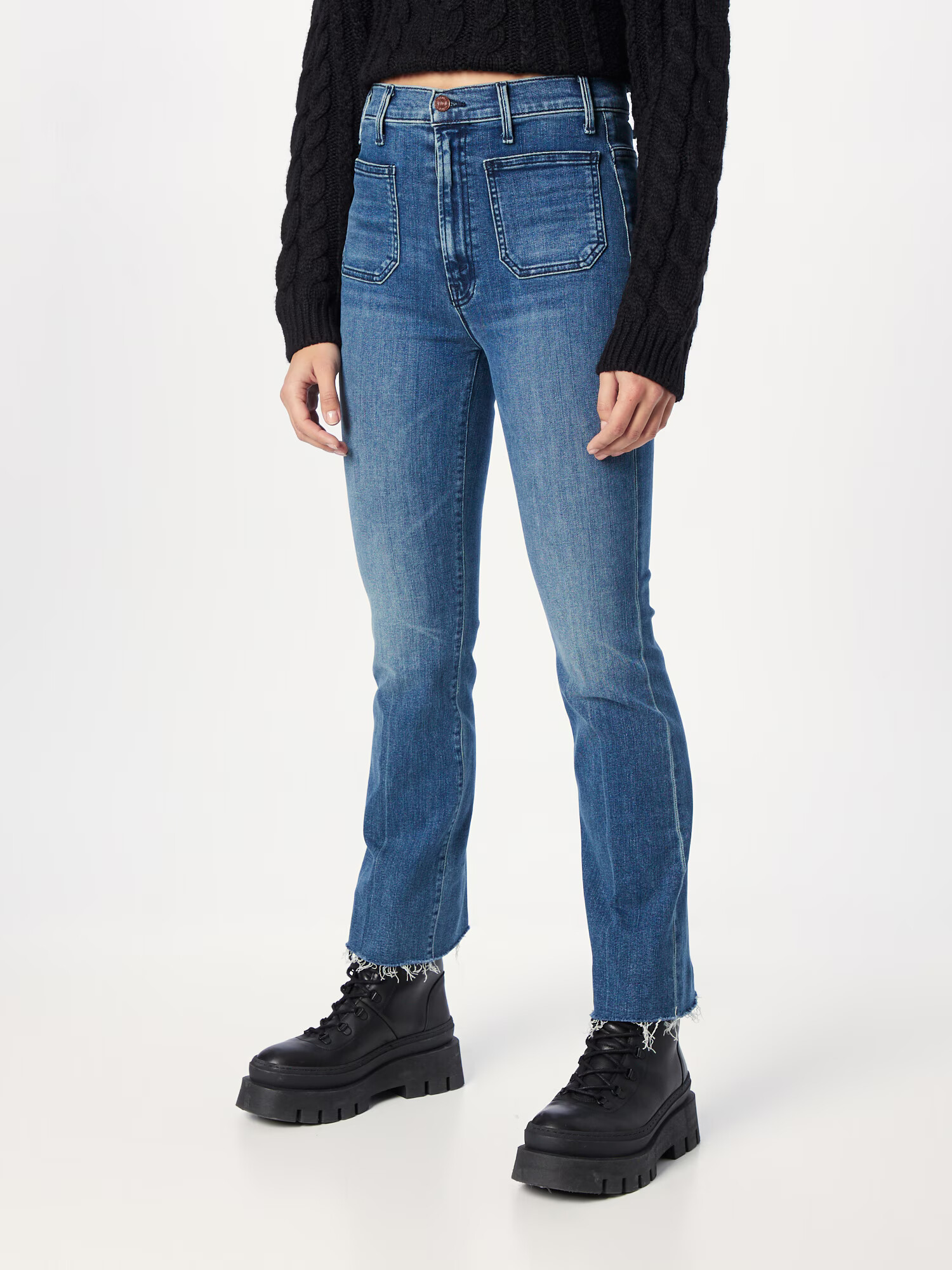 MOTHER Jeans 'HUSTLER' albastru denim - Pled.ro