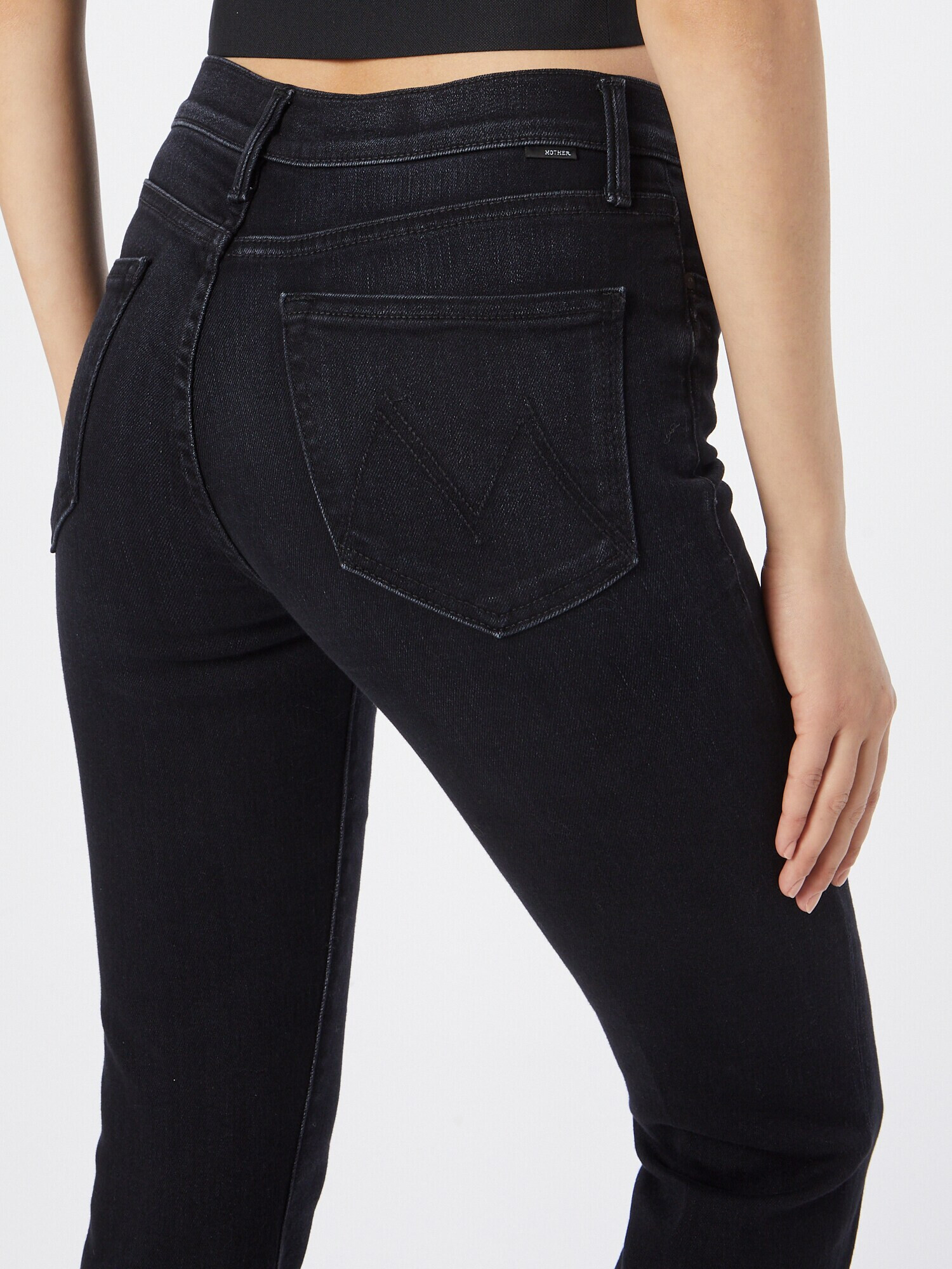 MOTHER Jeans 'THE RASCAL' negru denim - Pled.ro