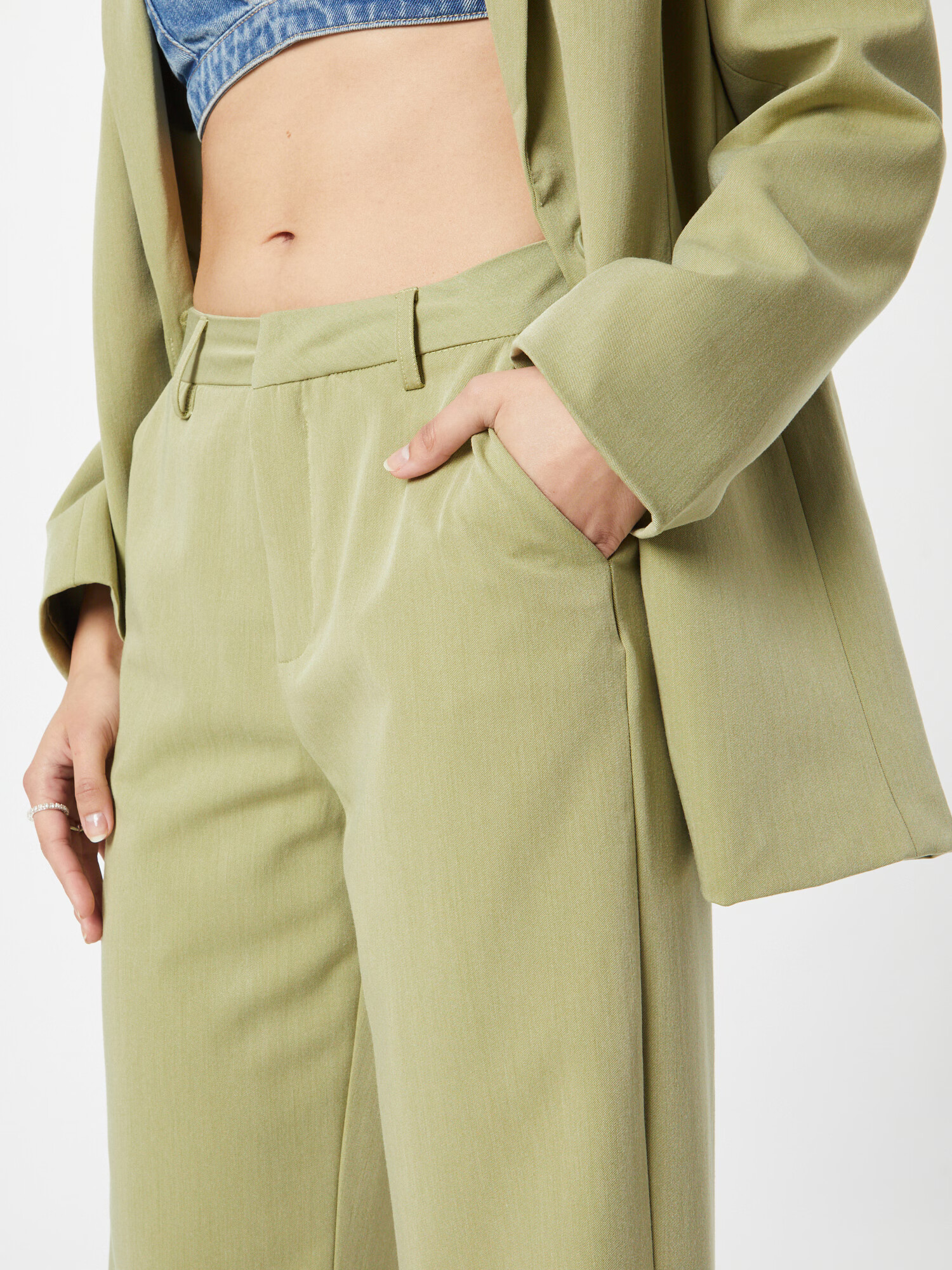 Moves Pantaloni eleganți verde măr - Pled.ro