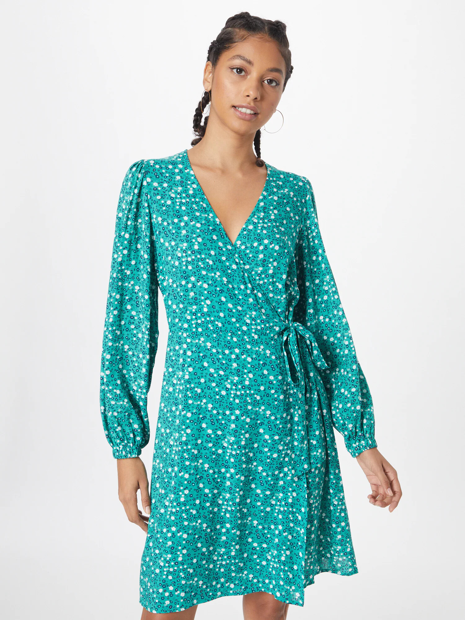 Moves Rochie tip bluză 'Mollie' bleumarin / verde jad / alb - Pled.ro