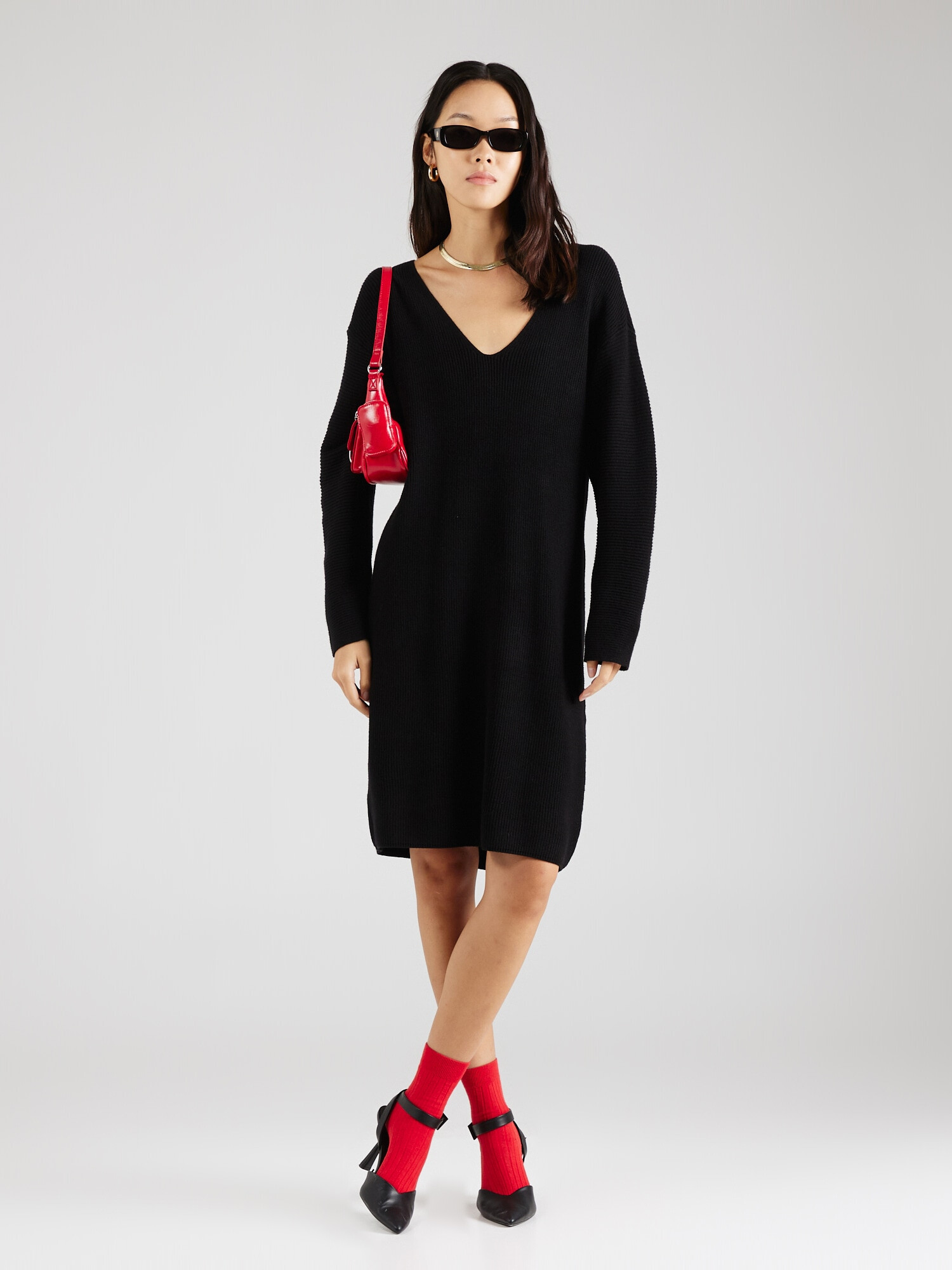 MSCH COPENHAGEN Rochie tricotat 'Marthea Rachelle' negru - Pled.ro