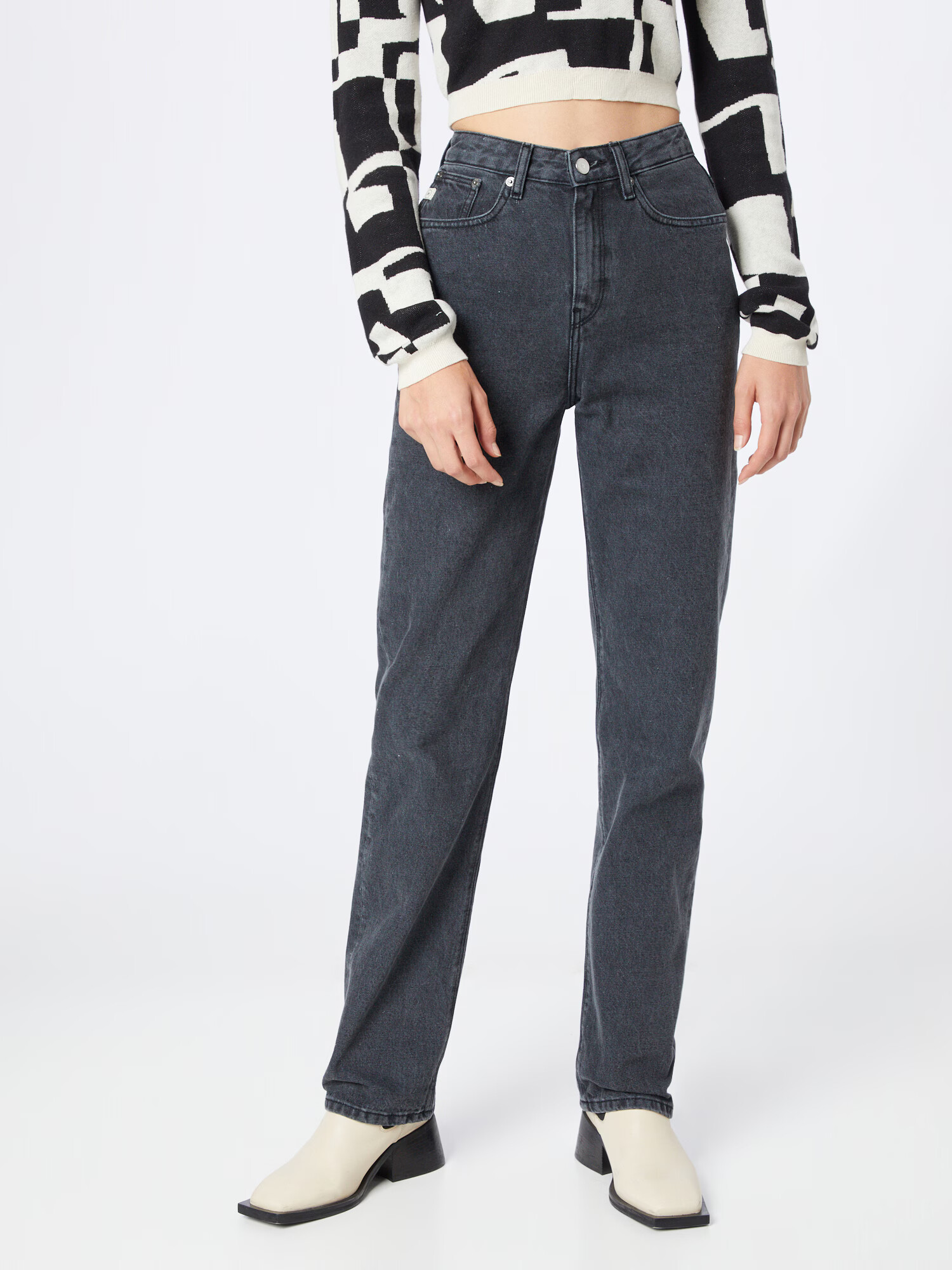 MUD Jeans Jeans negru denim - Pled.ro