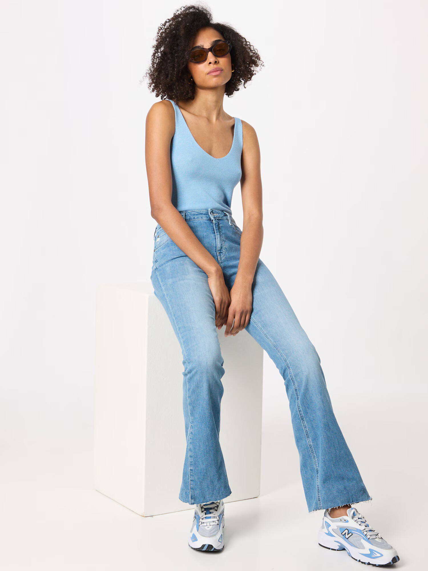 MUD Jeans Jeans 'Rachel' albastru denim - Pled.ro