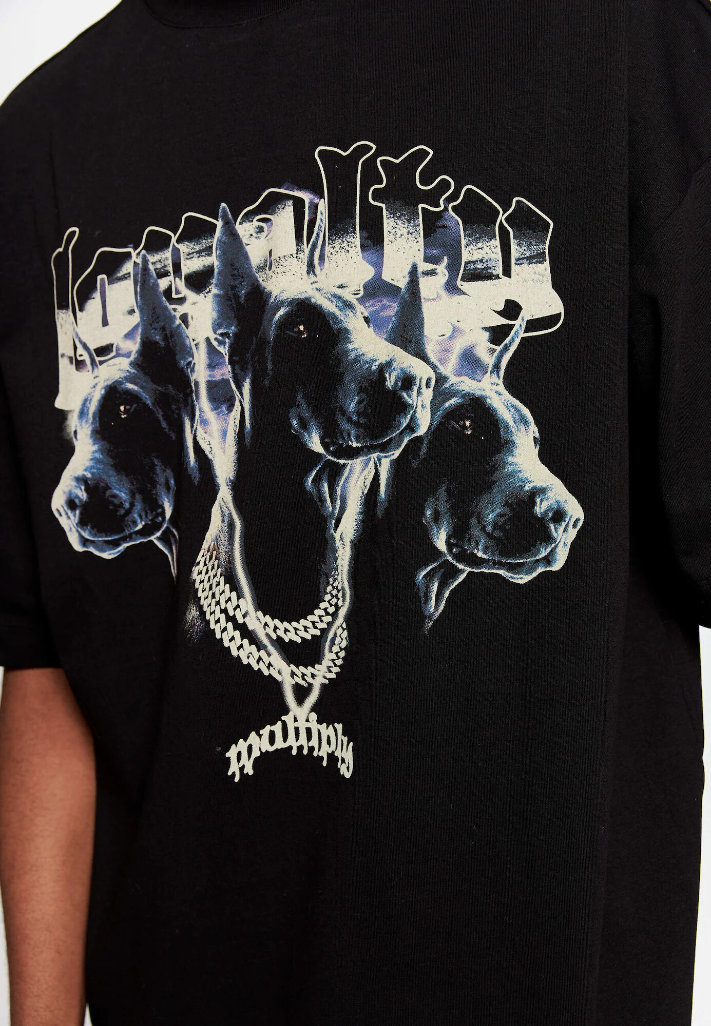 Multiply Apparel Tricou 'Dogs' mai multe culori / negru - Pled.ro