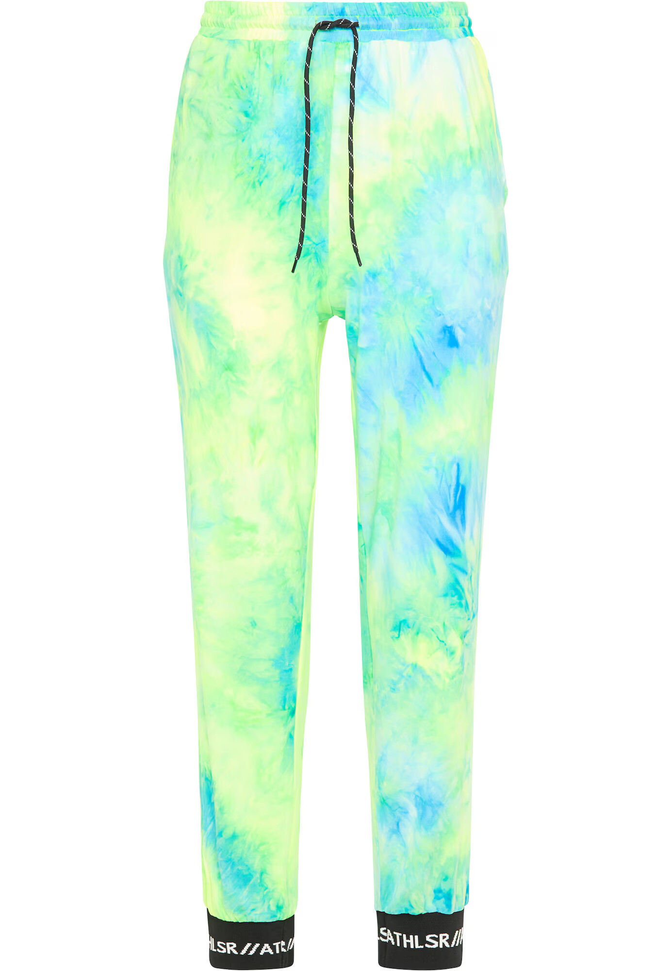 myMo ATHLSR Pantaloni sport albastru neon / verde neon - Pled.ro