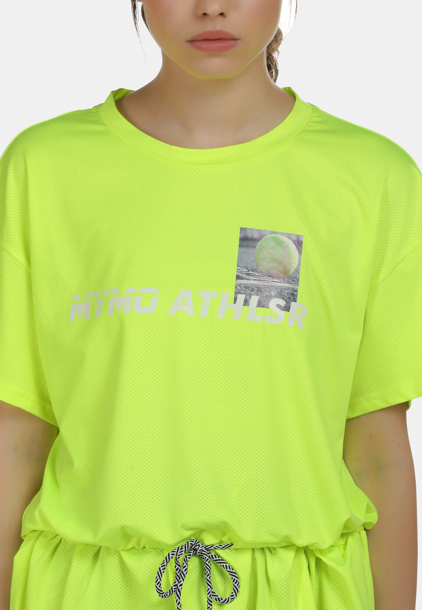 myMo ATHLSR Tricou funcțional galben neon / gri - Pled.ro