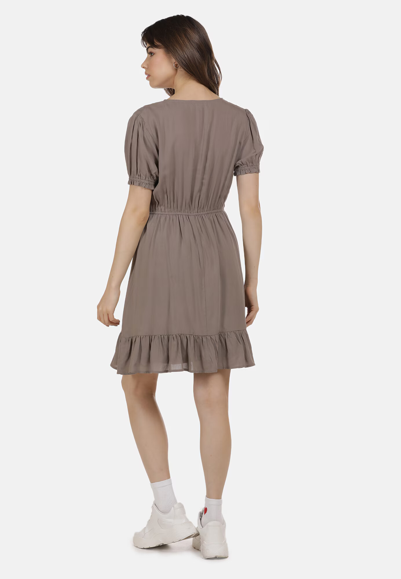 MYMO Rochie de vară gri taupe - Pled.ro