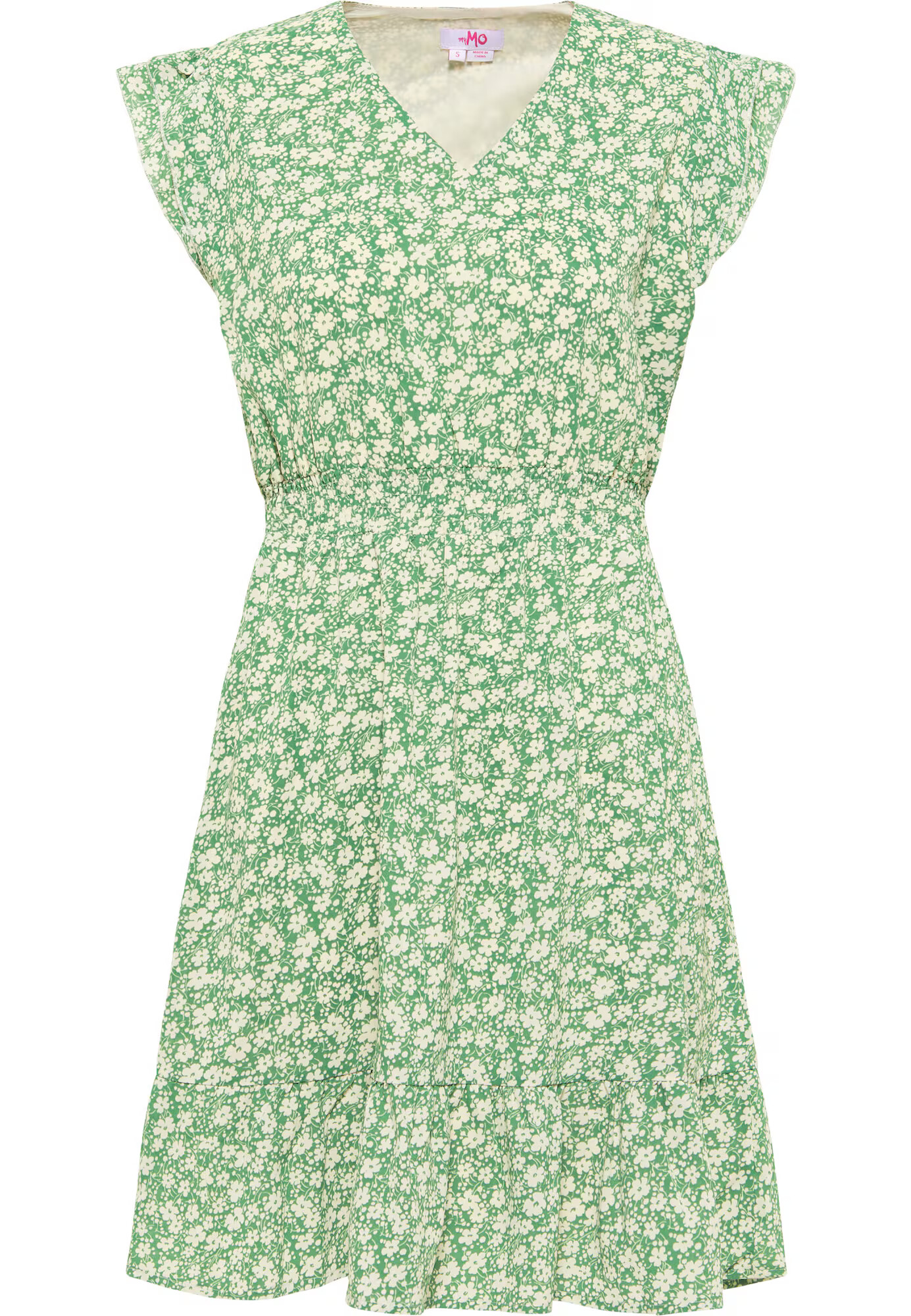 MYMO Rochie de vară verde / alb - Pled.ro