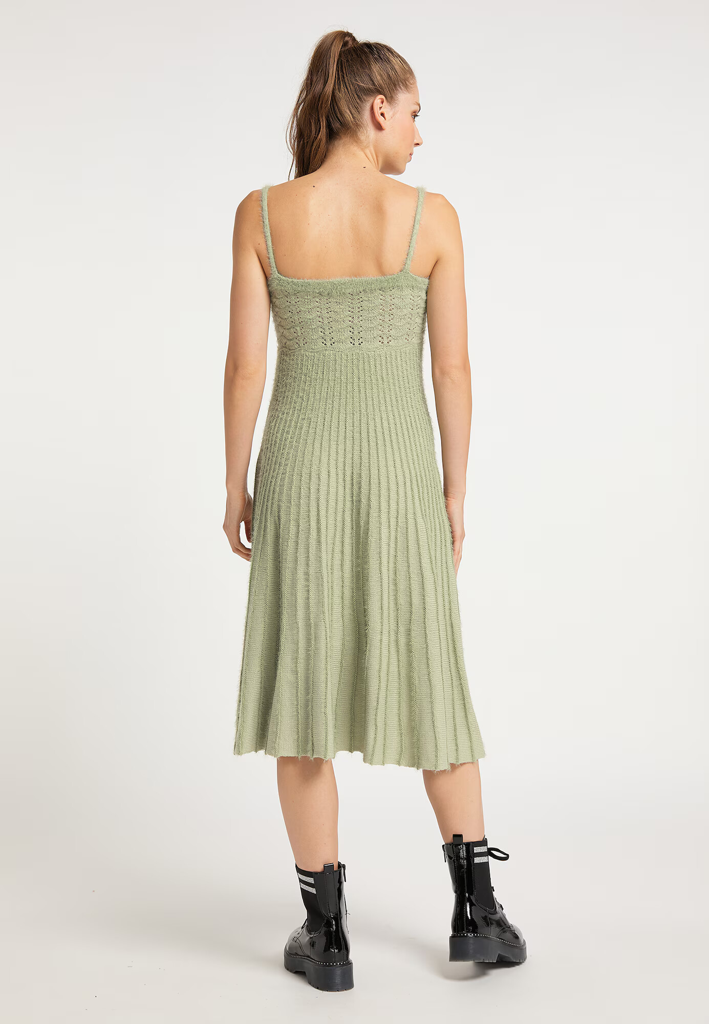 MYMO Rochie tricotat verde deschis - Pled.ro