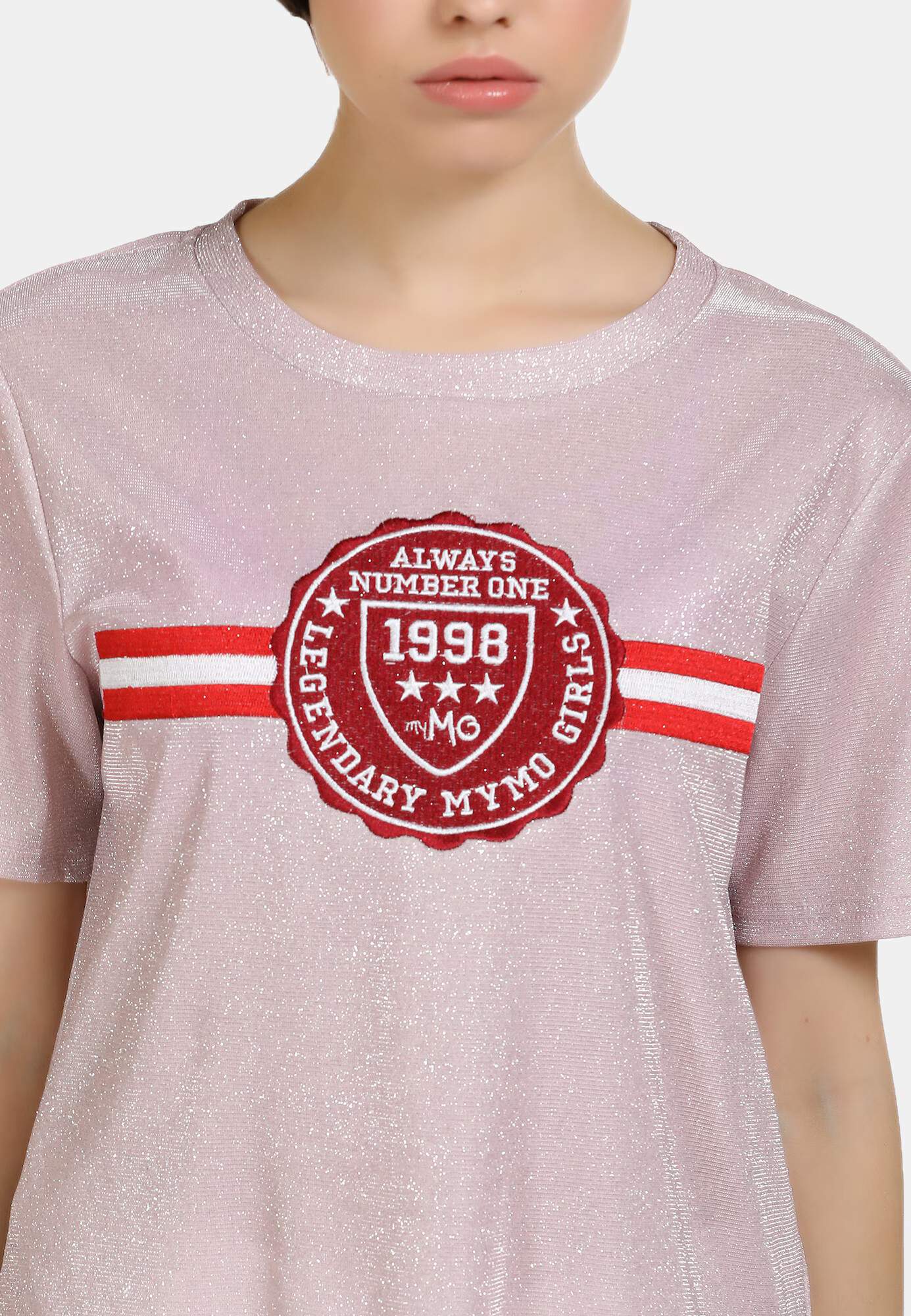 MYMO Tricou rosé / roșu / alb - Pled.ro