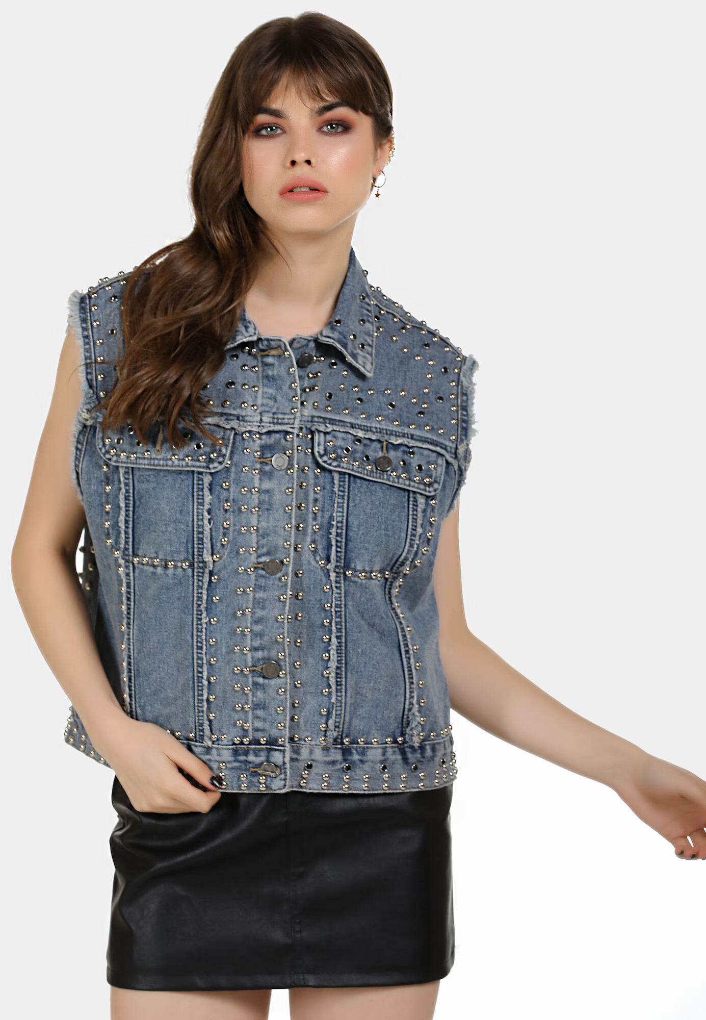 MYMO Vestă 'Rocks' albastru denim / bronz - Pled.ro