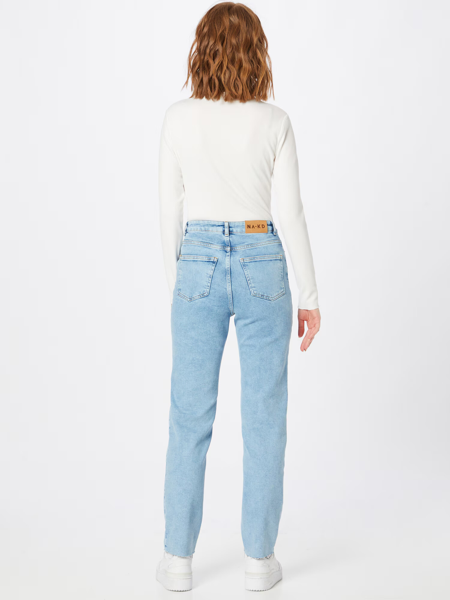 NA-KD Jeans albastru deschis - Pled.ro