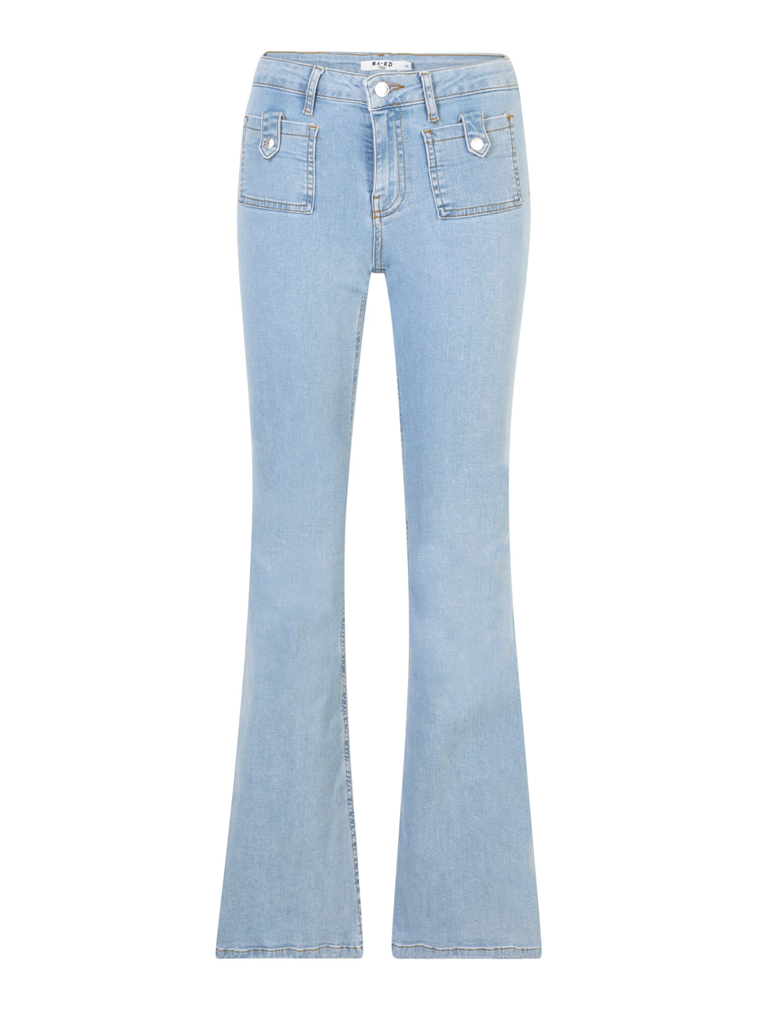 NA-KD Jeans albastru deschis - Pled.ro