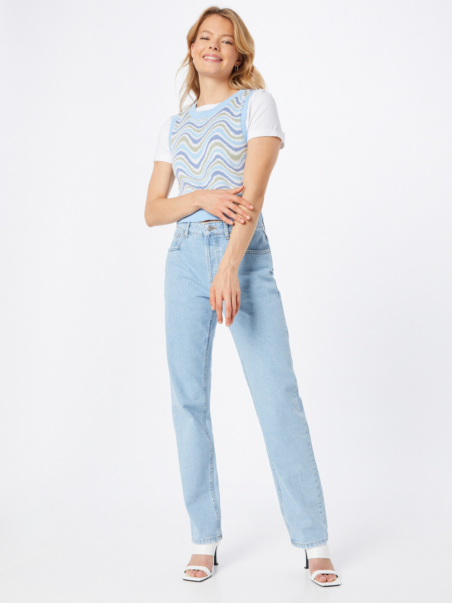 NA-KD Jeans 'Josefine' albastru deschis - Pled.ro