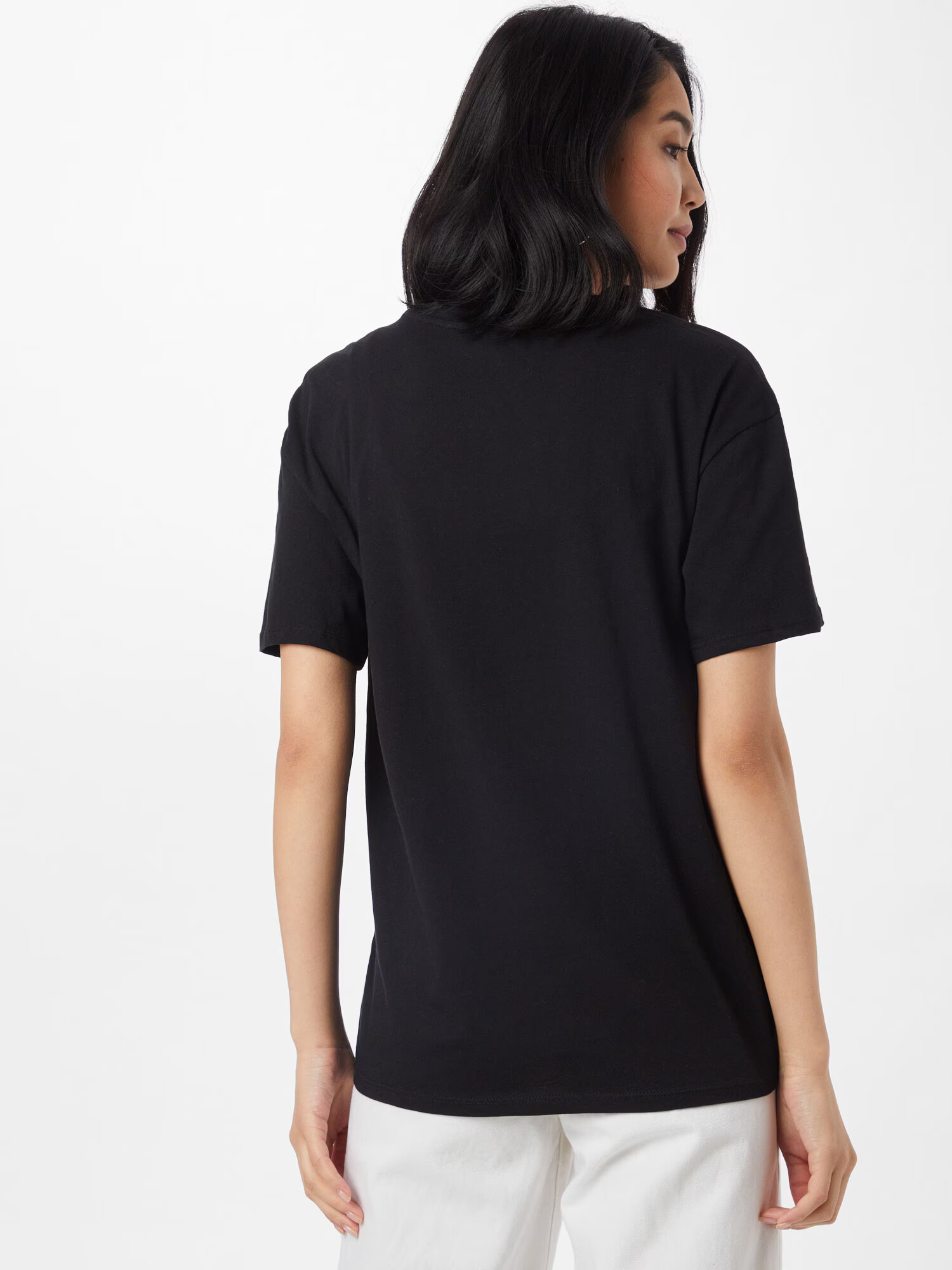 NA-KD Tricou negru / alb - Pled.ro