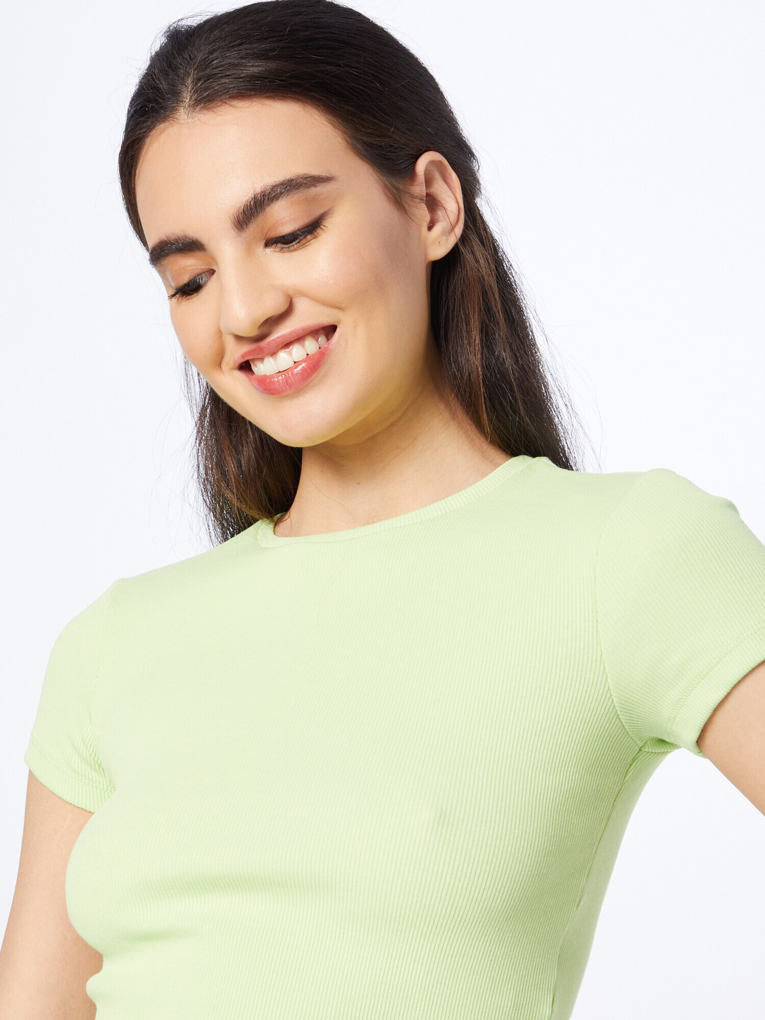 NA-KD Tricou verde pastel - Pled.ro