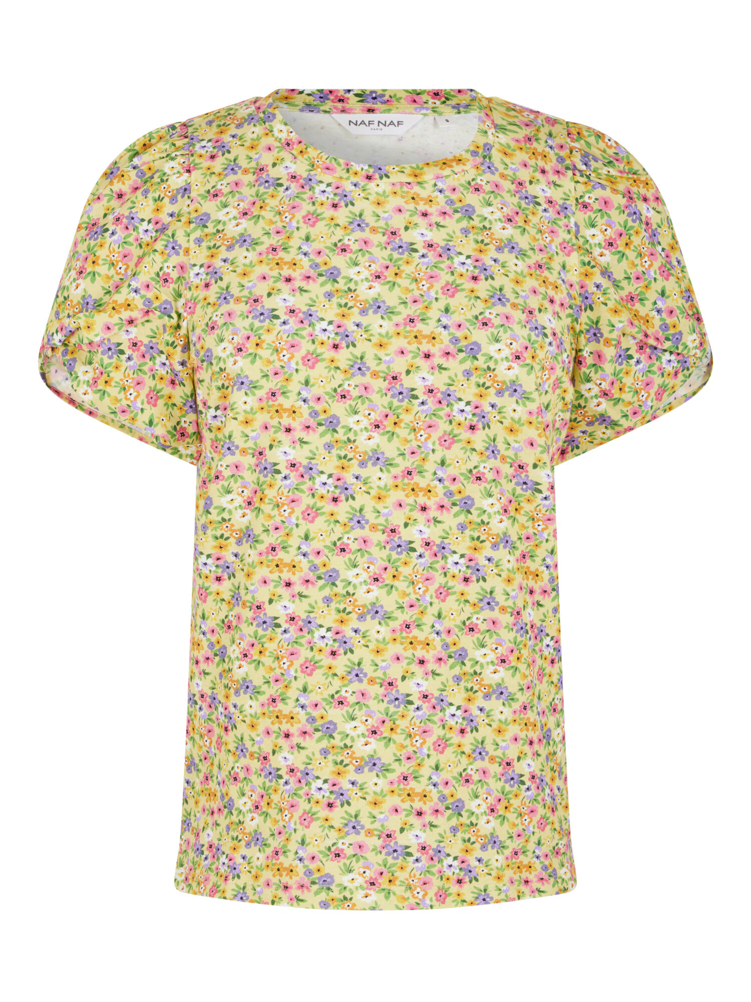 NAF NAF Tricou 'Rosy' galben - Pled.ro