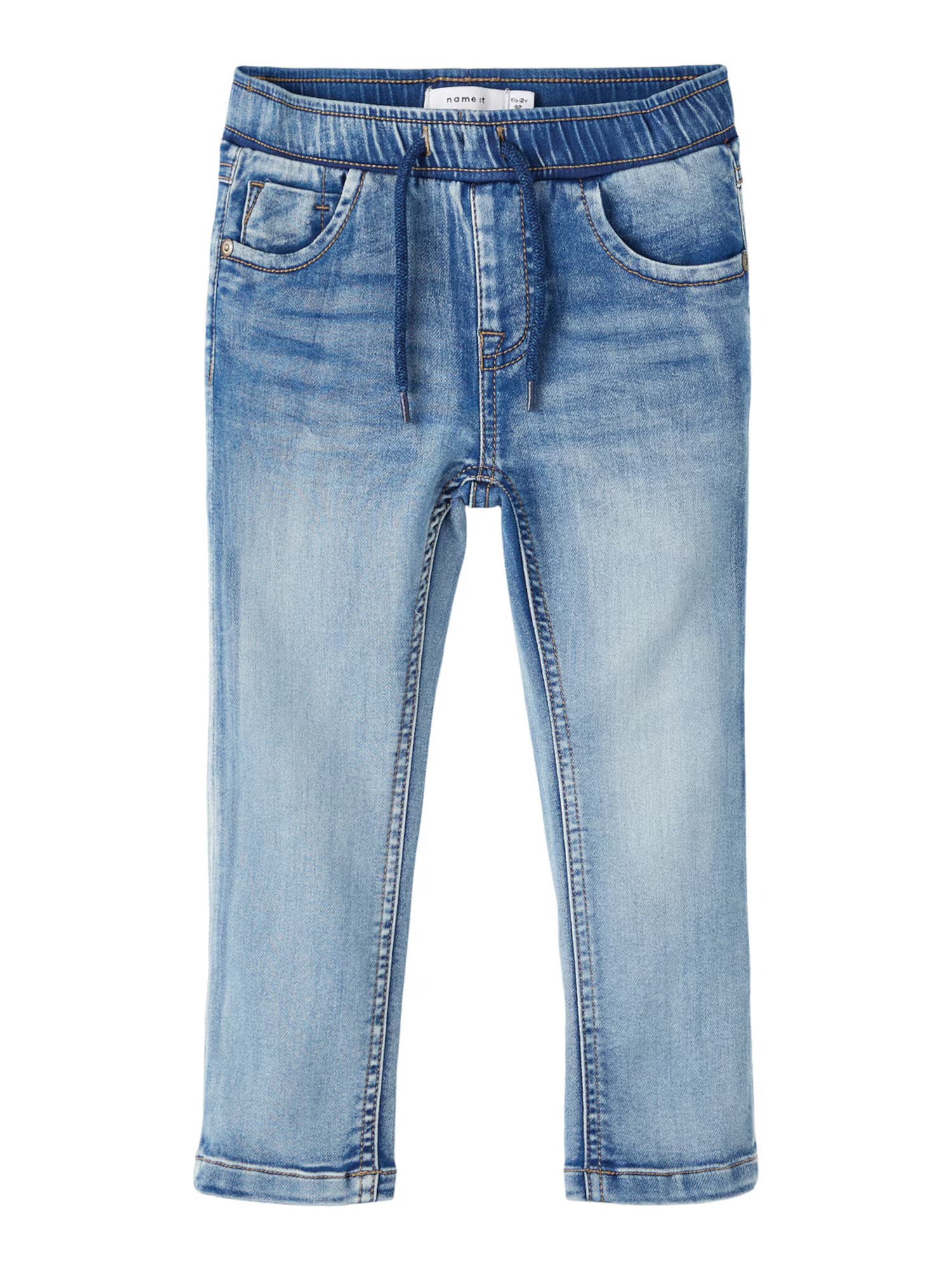 NAME IT Jeans 'ROBIN' albastru denim / alb - Pled.ro