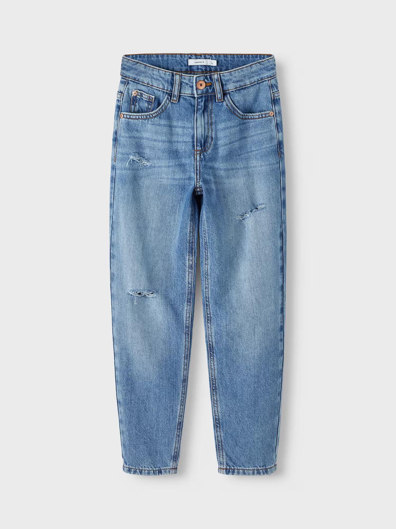 NAME IT Jeans 'Silas' albastru denim / maro - Pled.ro