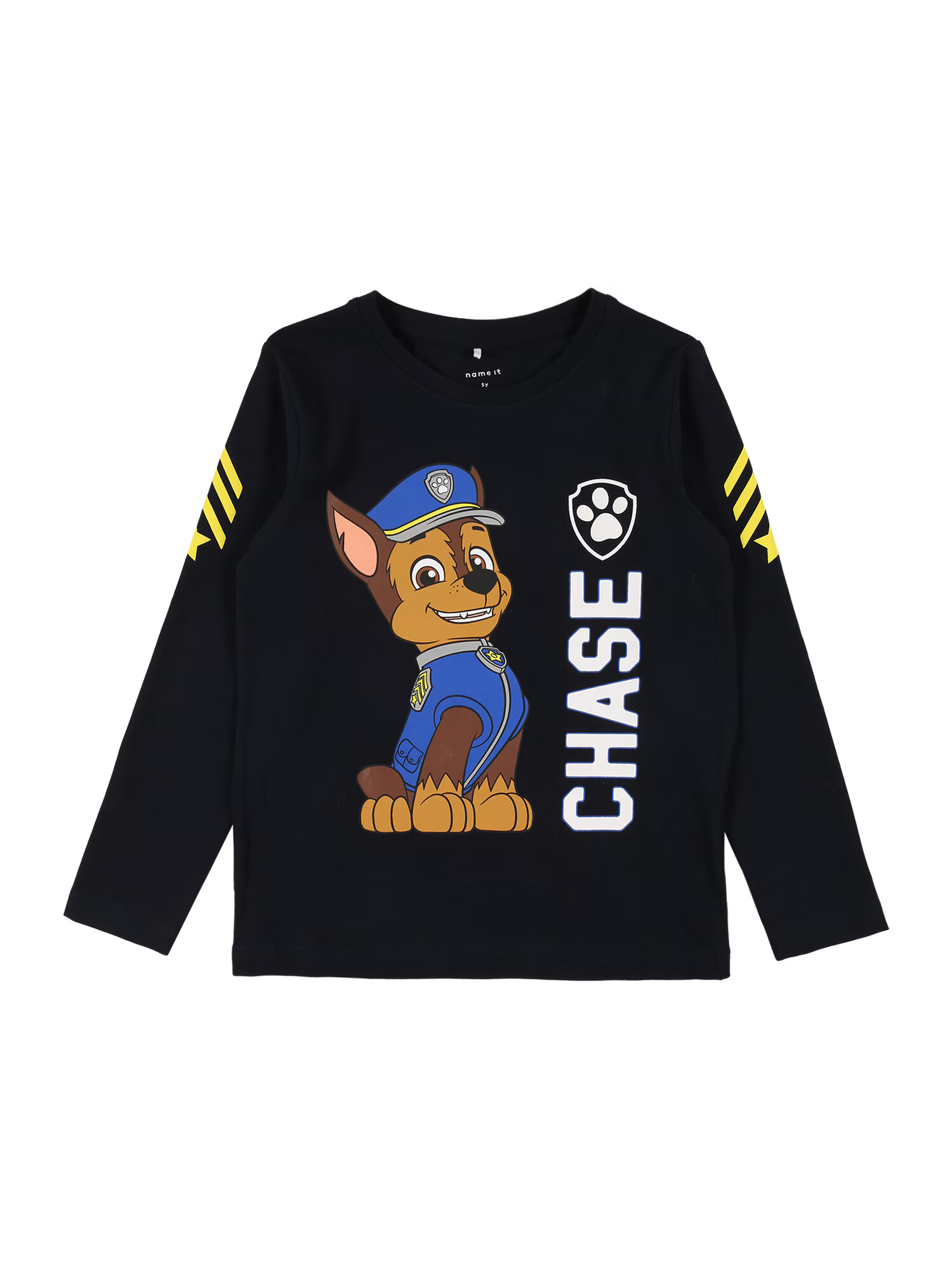 NAME IT Tricou 'Chase' albastru închis / maro caramel / maro deschis / galben deschis / alb - Pled.ro