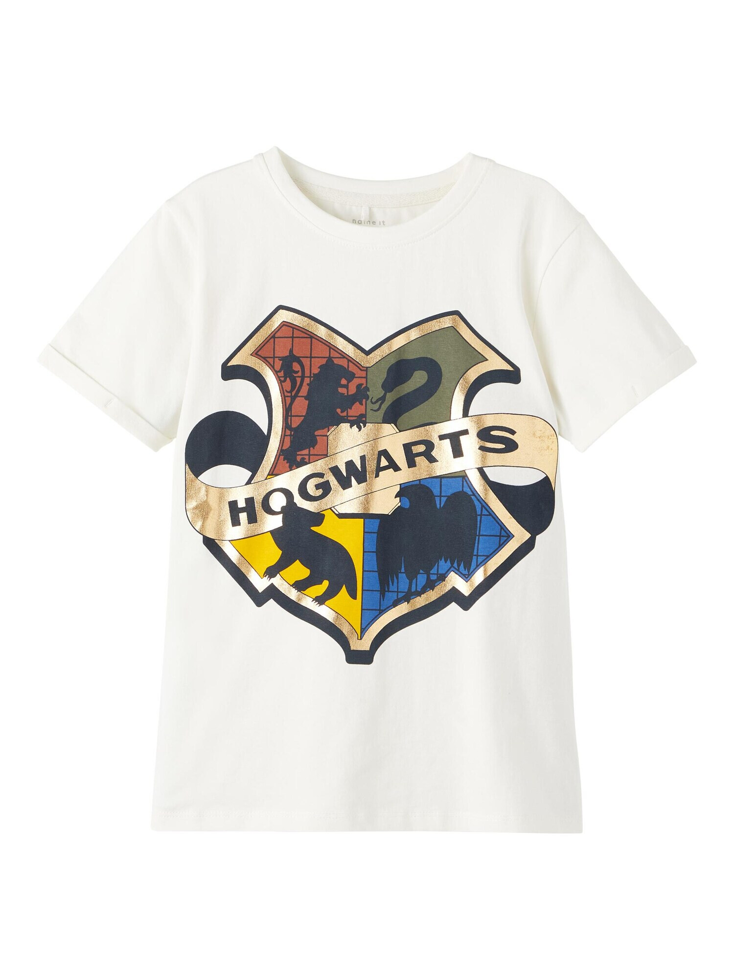 NAME IT Tricou 'Santino Harry Potter' bleumarin / galben / auriu / alb - Pled.ro