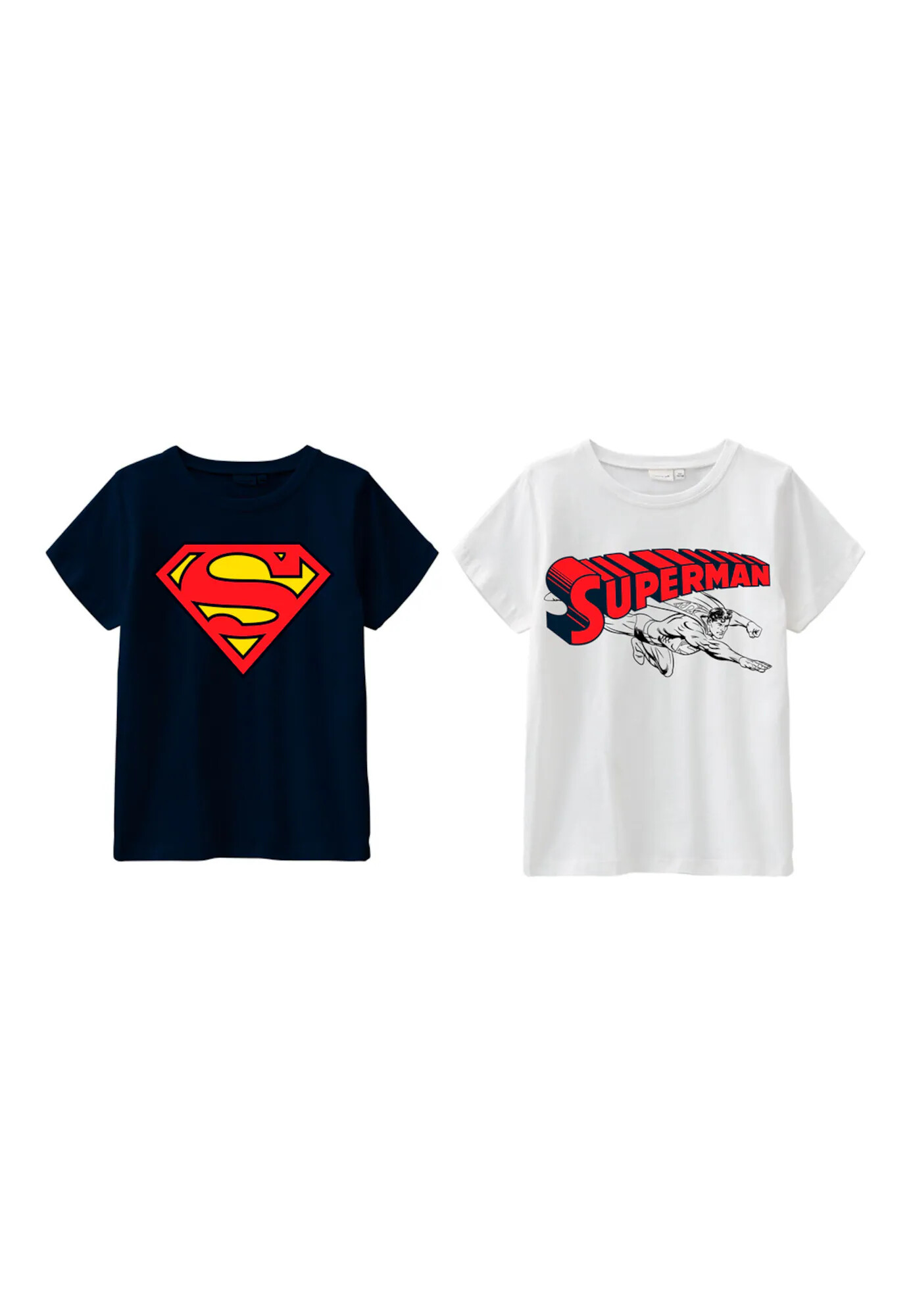 NAME IT Tricou 'Superman' albastru noapte / galben / roșu / negru / alb - Pled.ro