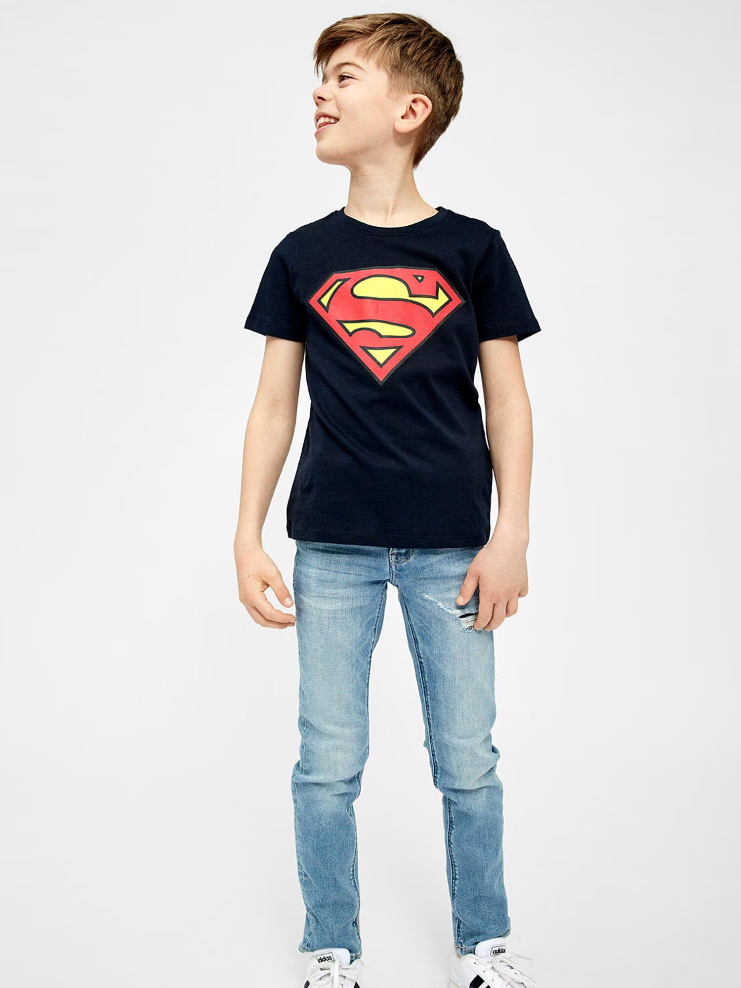 NAME IT Tricou 'Superman' albastru noapte / galben / roșu / negru / alb - Pled.ro