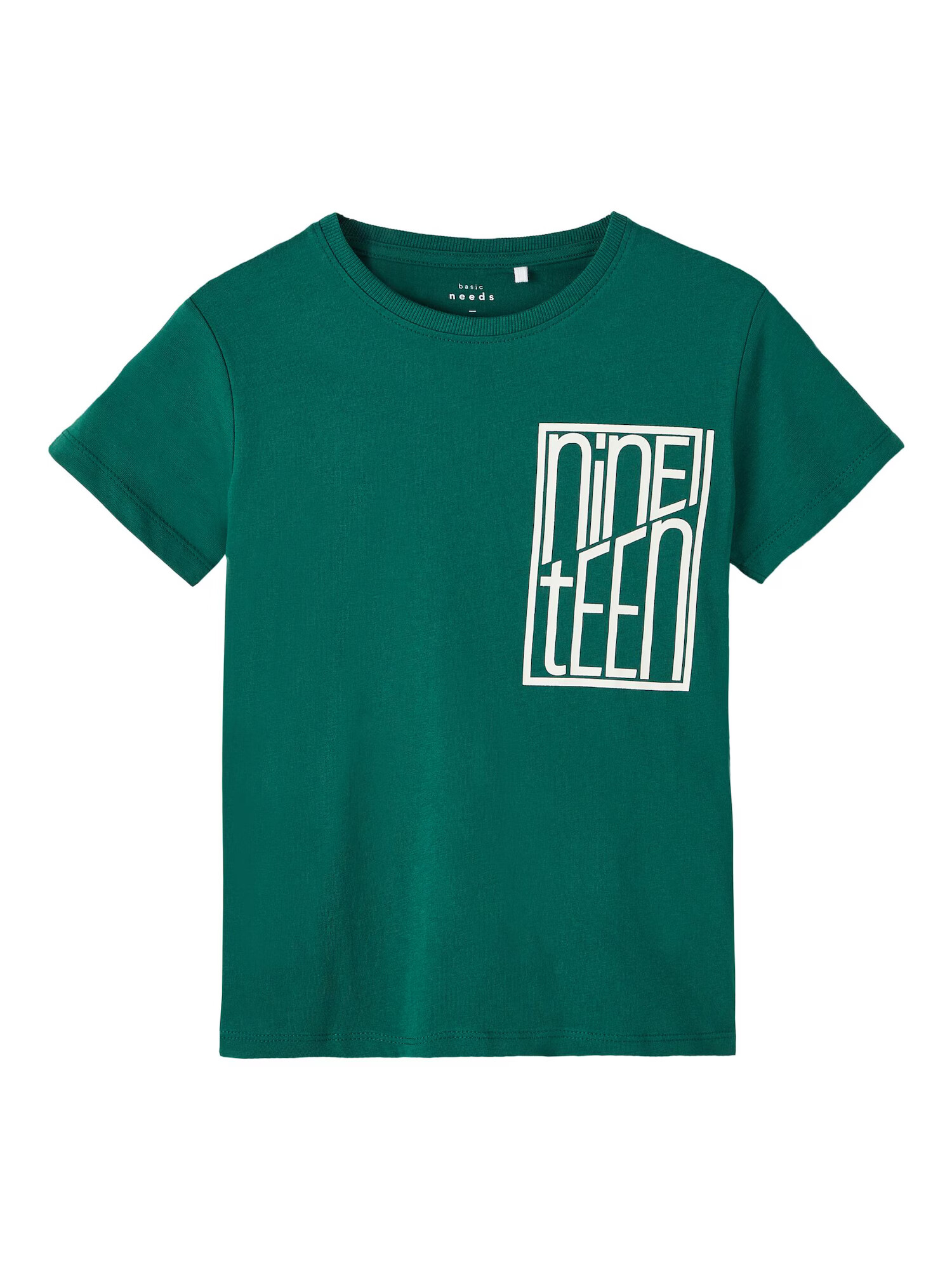 NAME IT Tricou 'VAGNO' verde smarald / alb - Pled.ro