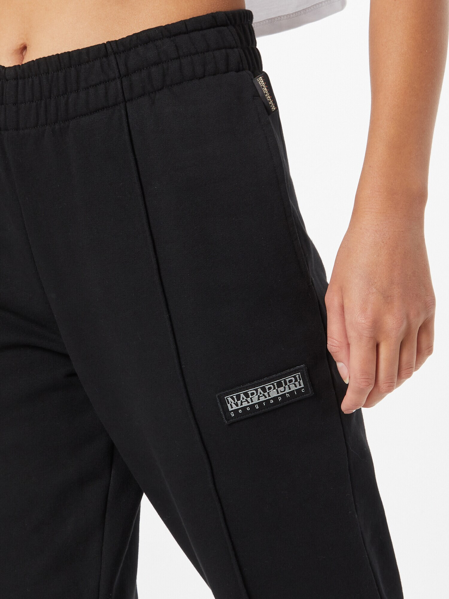 NAPAPIJRI Pantaloni negru / alb - Pled.ro