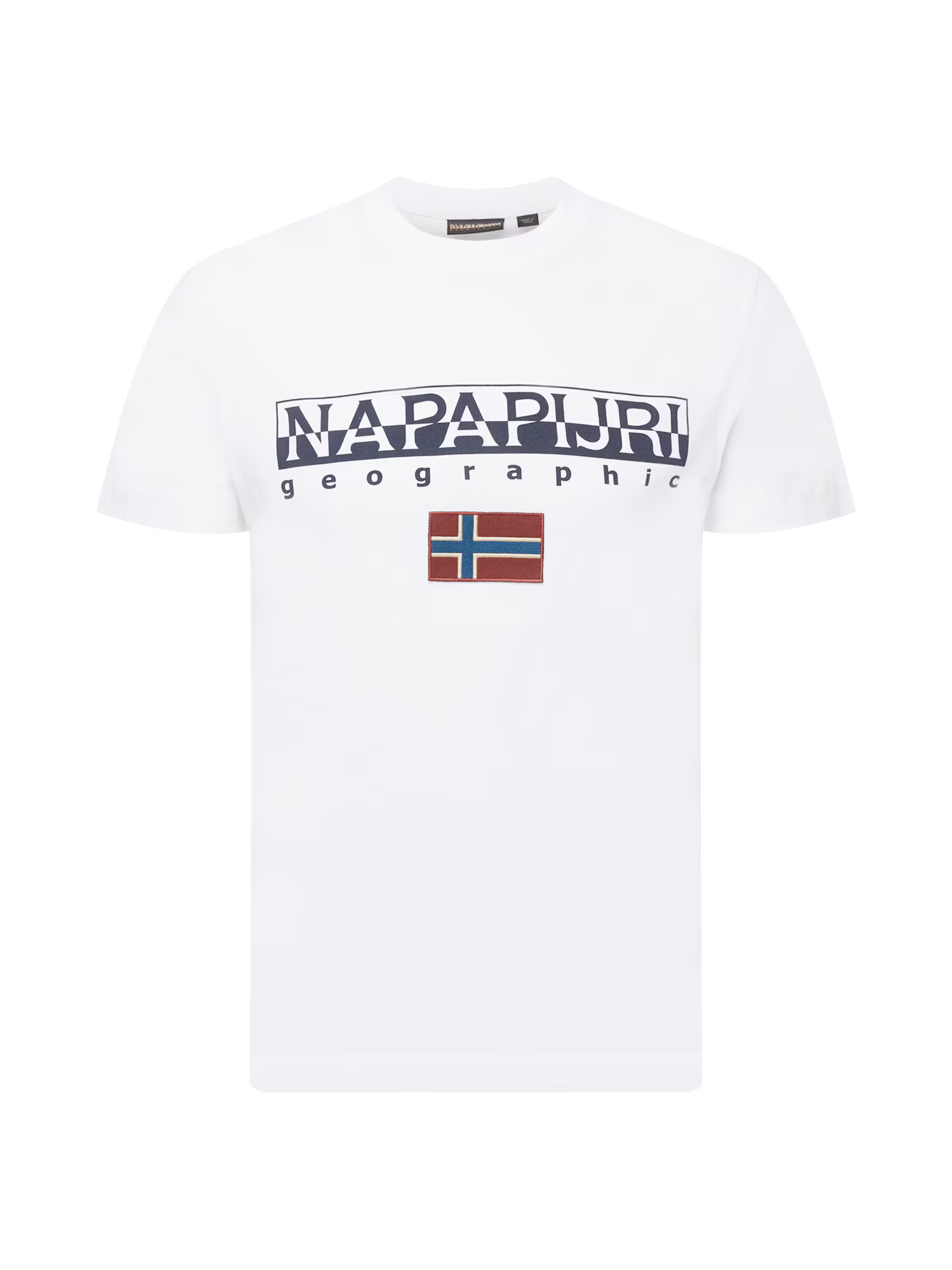 NAPAPIJRI Tricou 'AYAS' bleumarin / roșu / alb - Pled.ro