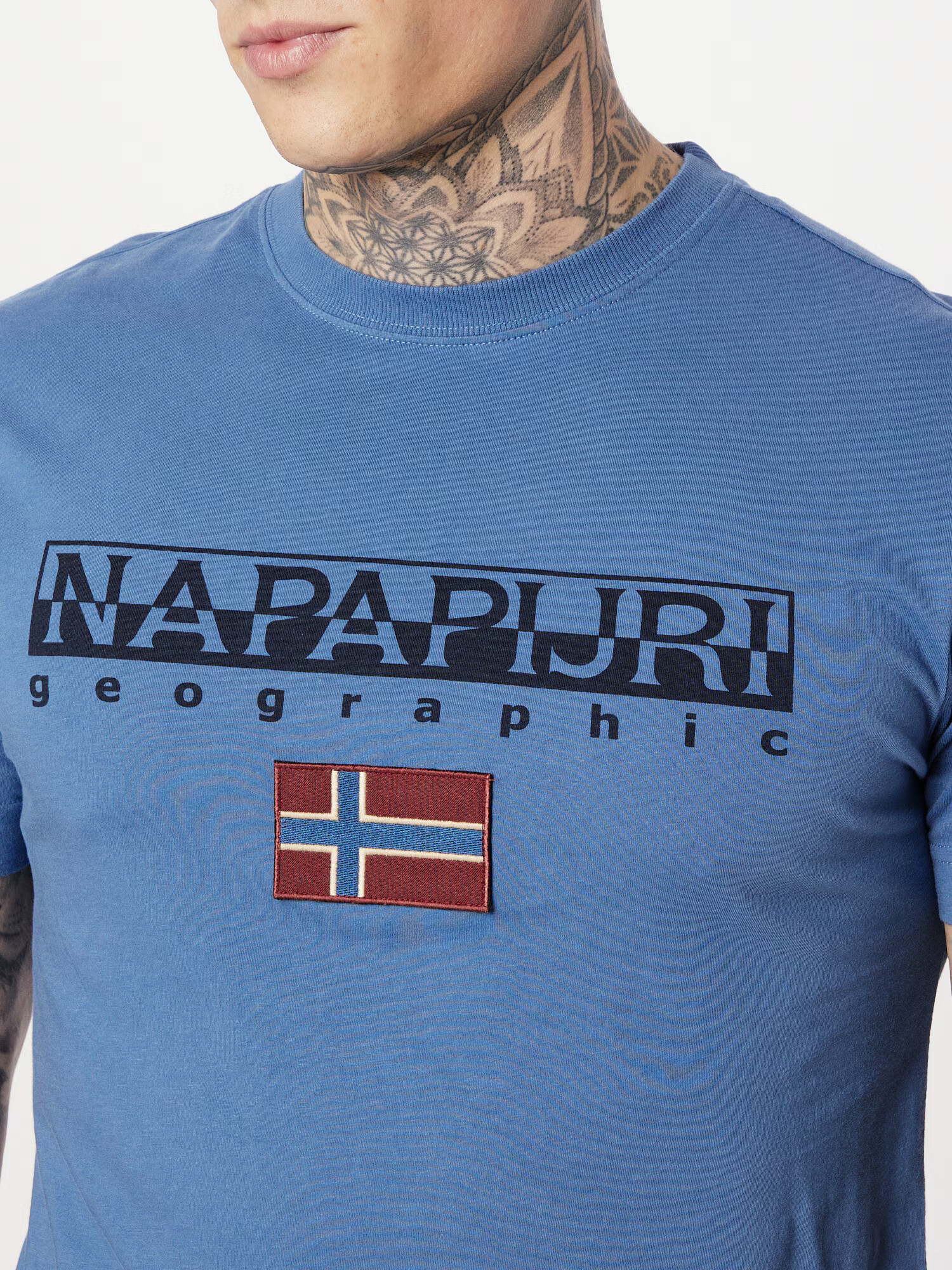 NAPAPIJRI Tricou 'AYAS' opal / roșu / negru - Pled.ro