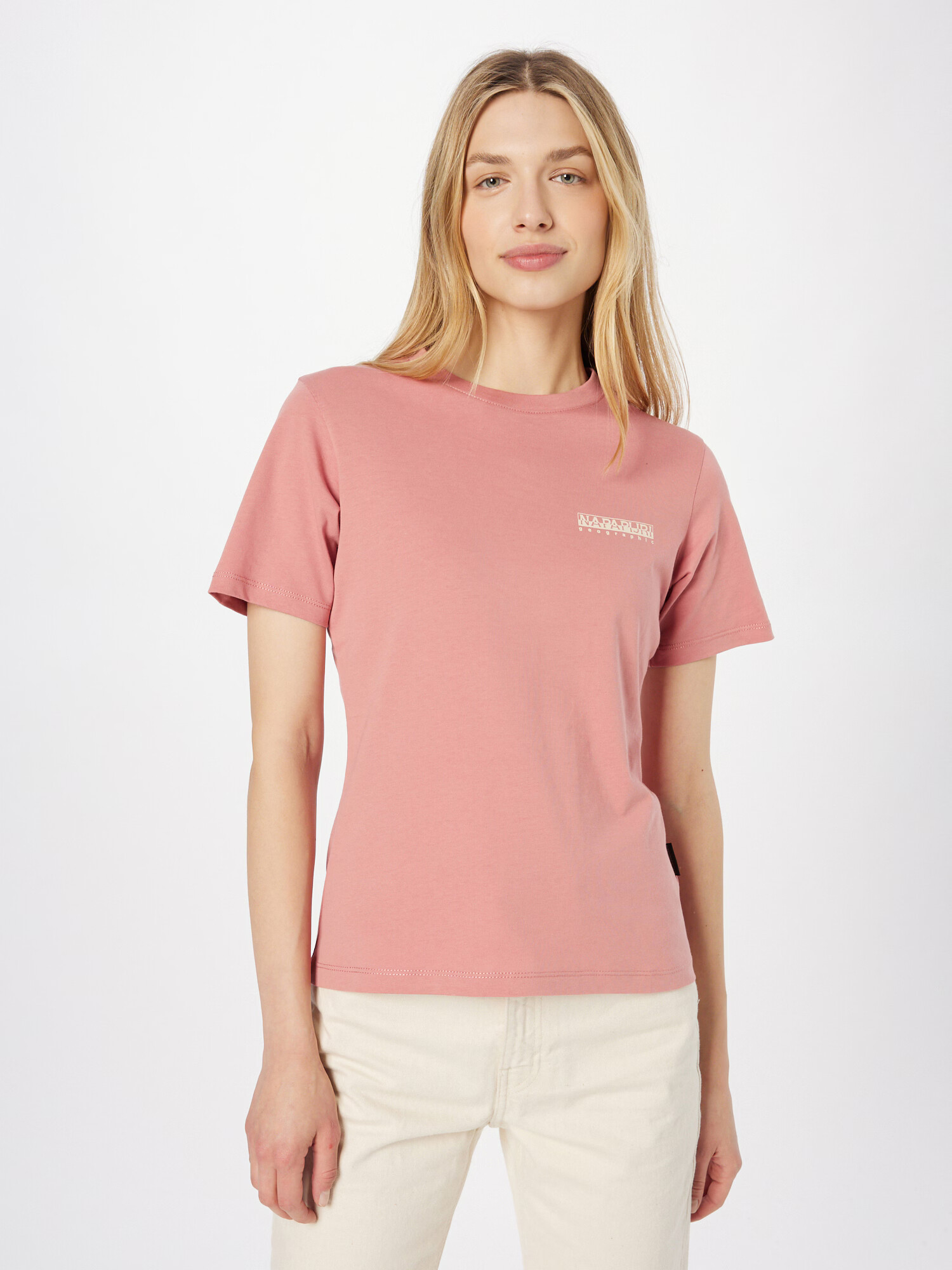 NAPAPIJRI Tricou 'CHALK' crem / albastru / roz / negru - Pled.ro