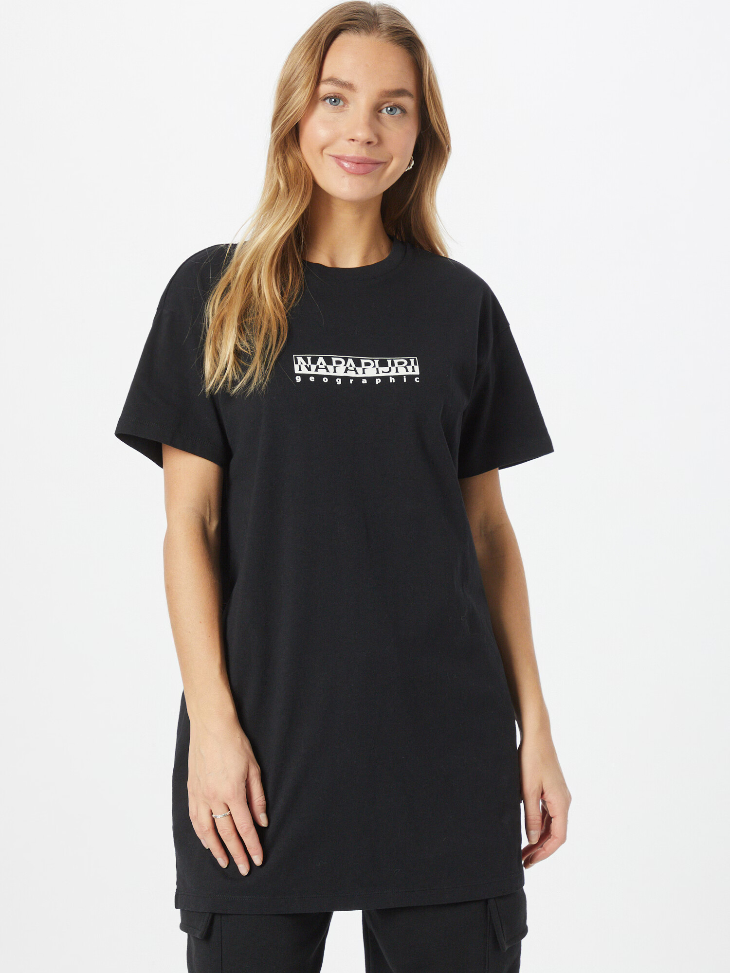 NAPAPIJRI Tricou negru / alb - Pled.ro