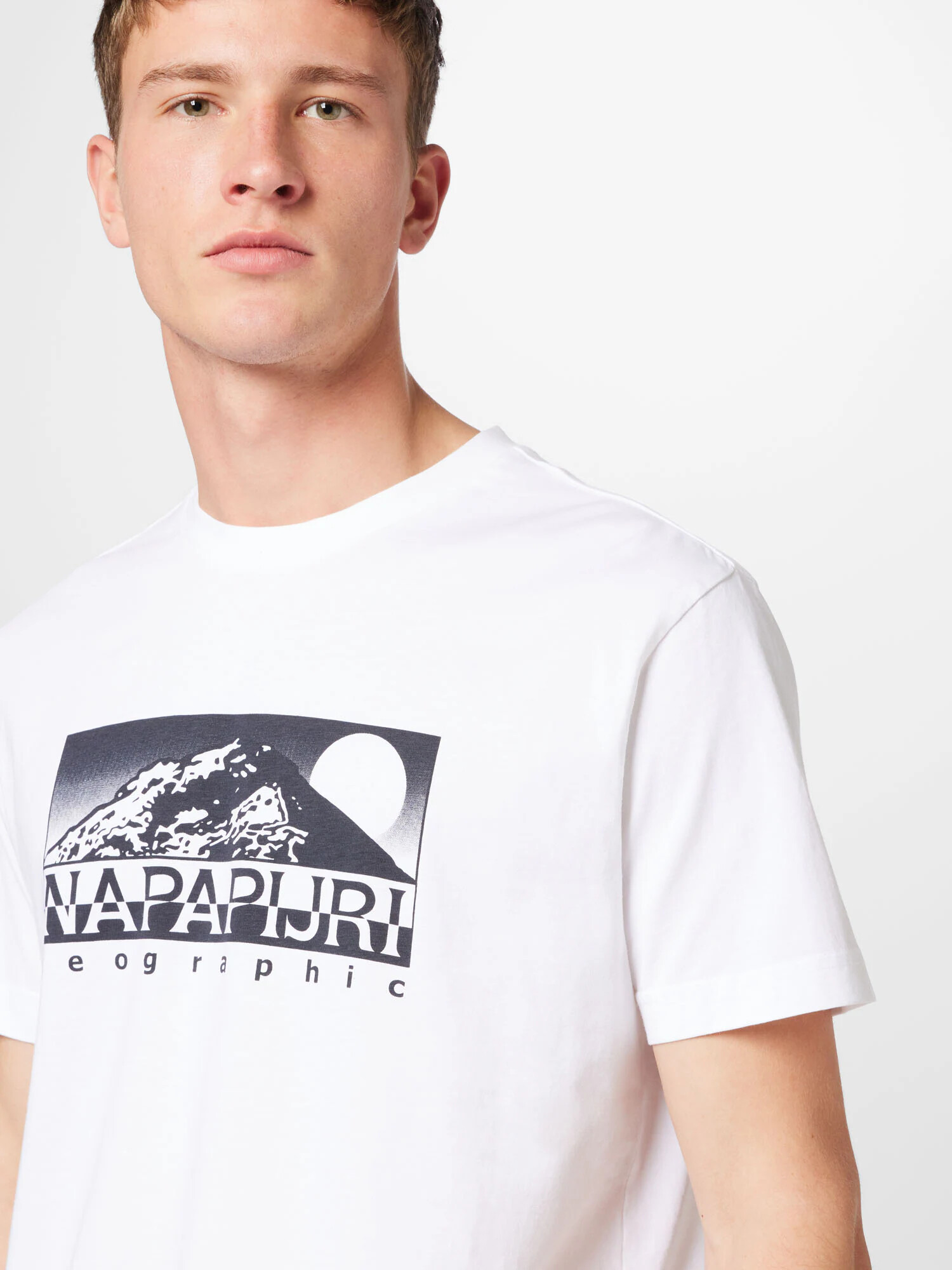 NAPAPIJRI Tricou 'QUITO' albastru noapte / alb - Pled.ro