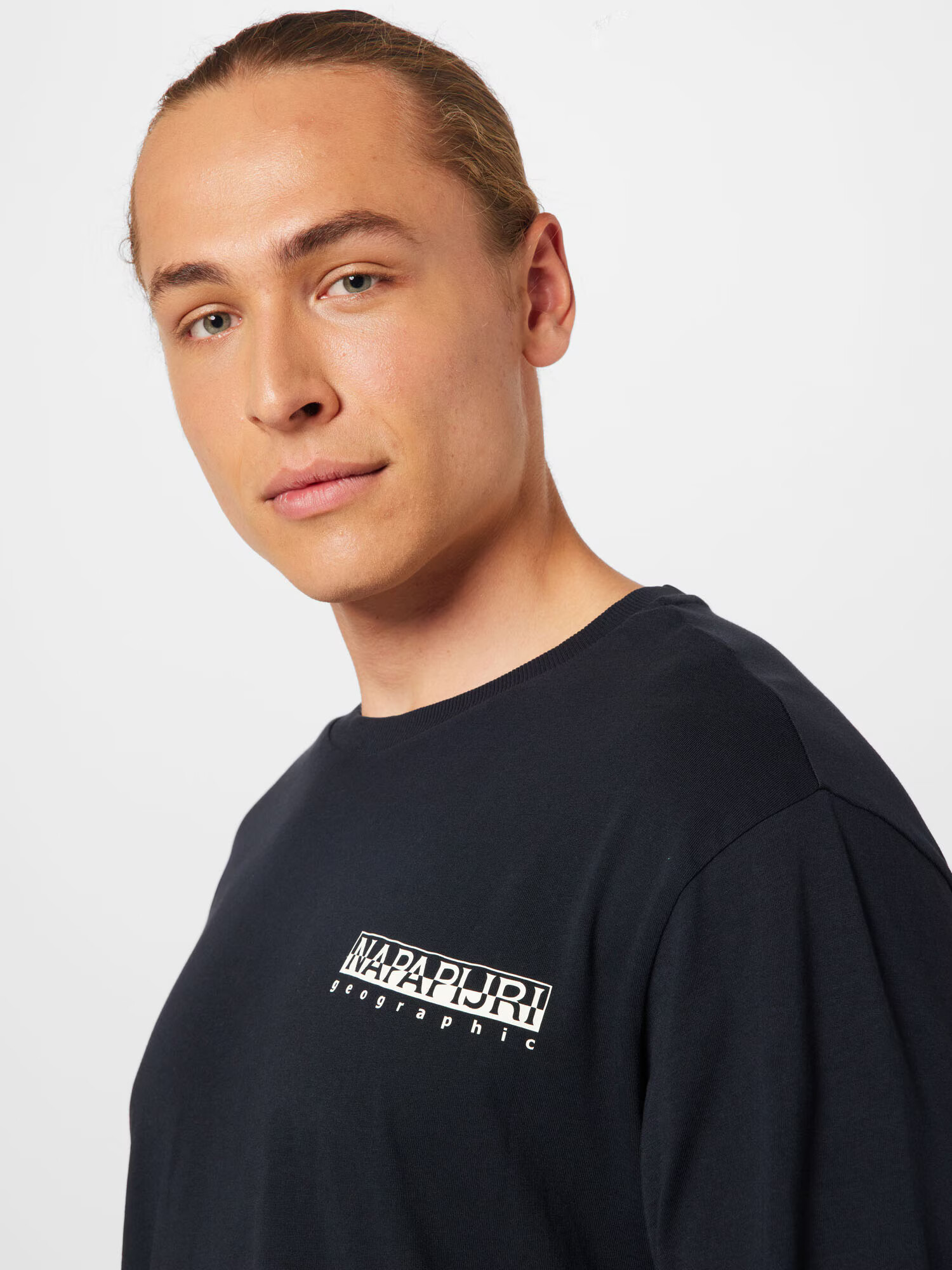 NAPAPIJRI Tricou 'TELEMARK' negru / alb - Pled.ro