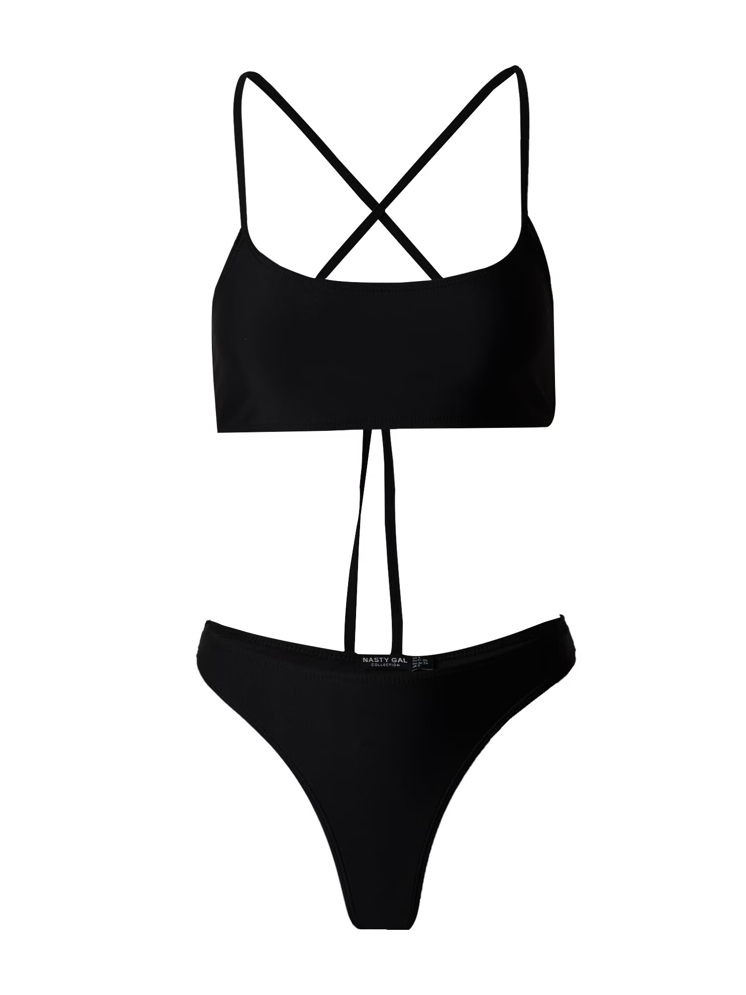 Nasty Gal Costum de baie două piese negru - Pled.ro