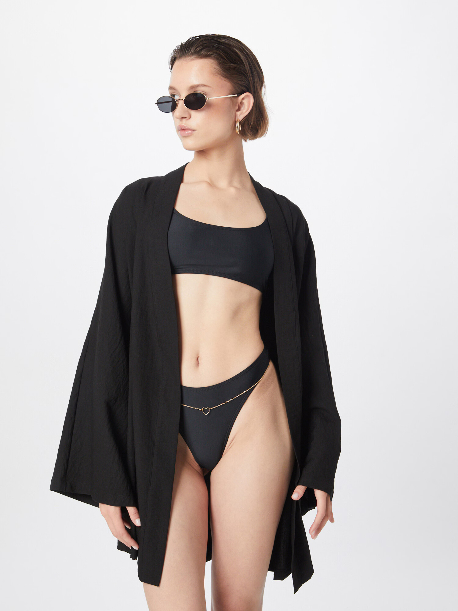 Nasty Gal Costum de baie două piese negru - Pled.ro