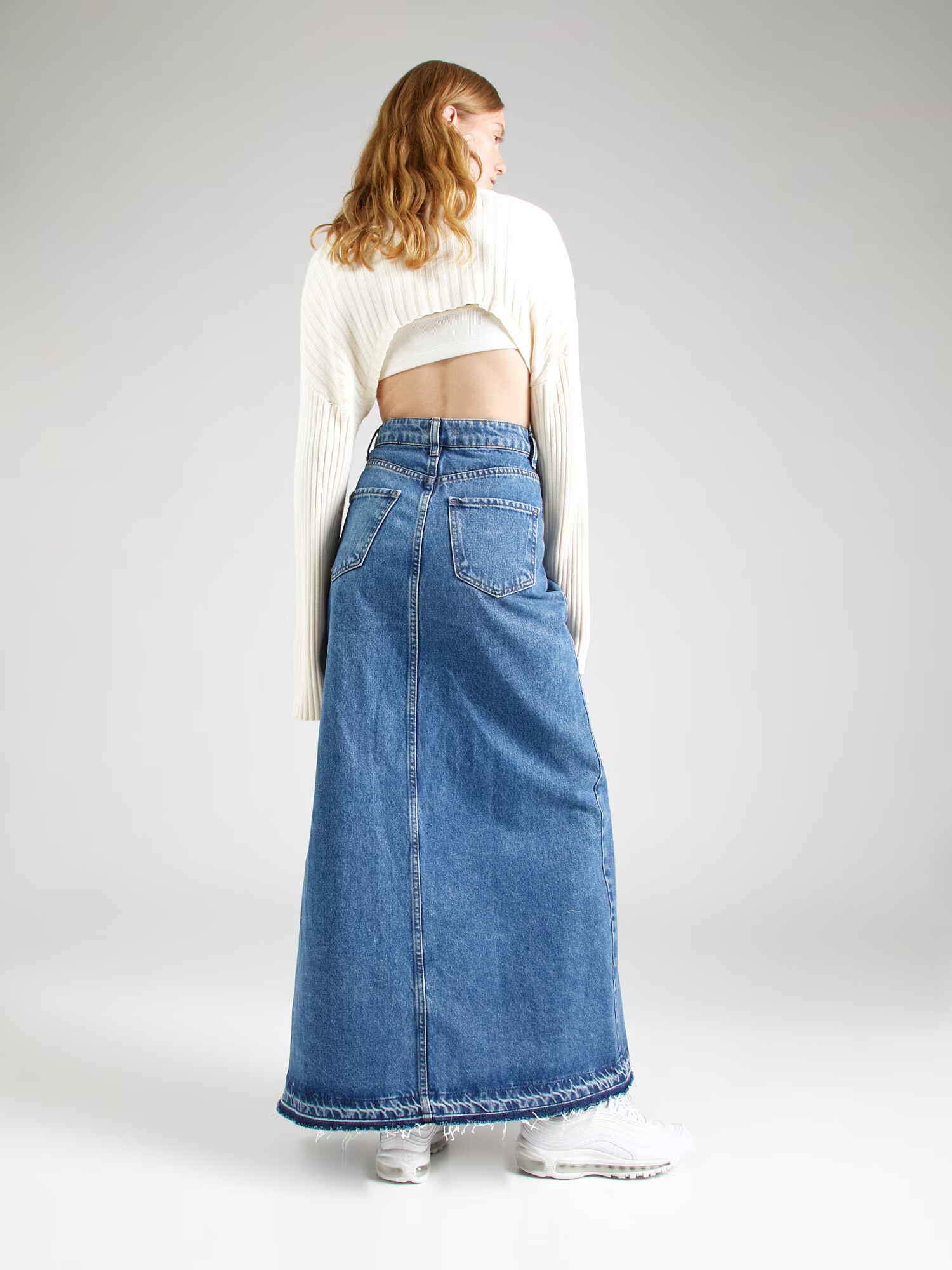 Nasty Gal Fustă albastru denim - Pled.ro