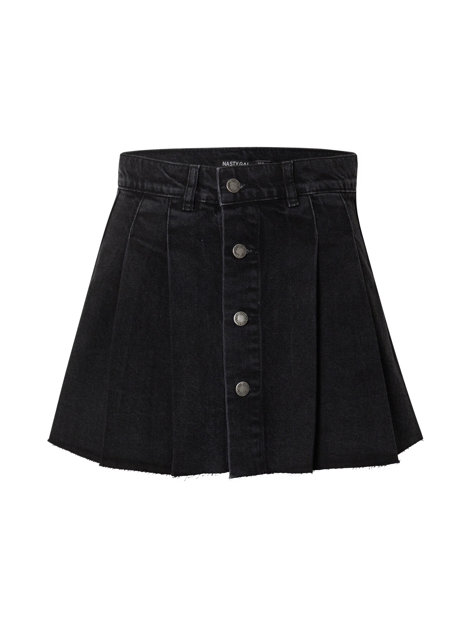 Nasty Gal Fustă negru denim - Pled.ro