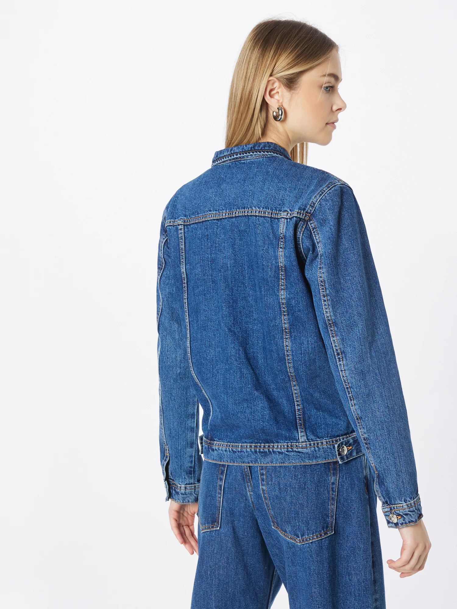 Nasty Gal Geacă de primăvară-toamnă albastru denim - Pled.ro