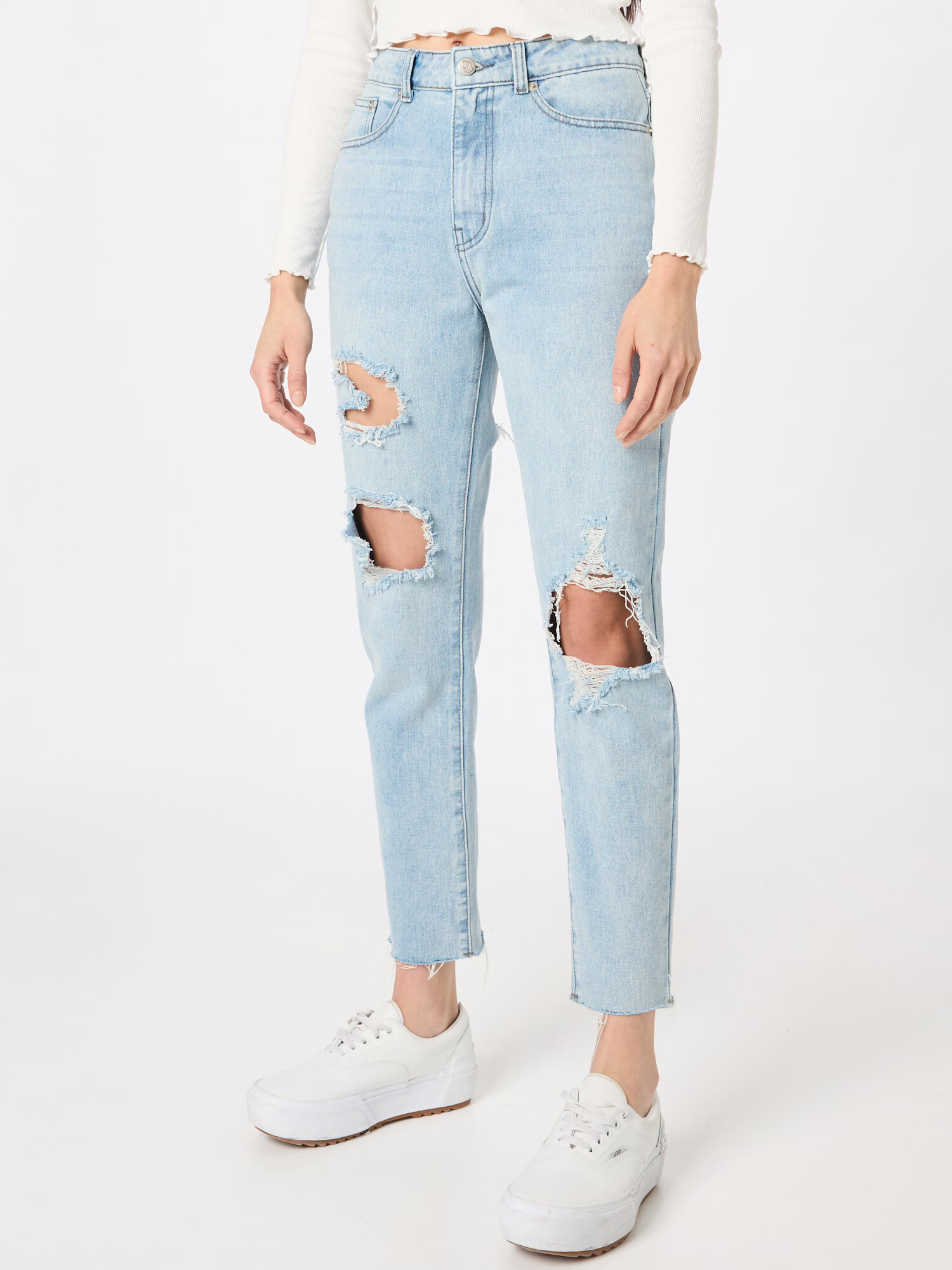 Nasty Gal Jeans albastru deschis - Pled.ro